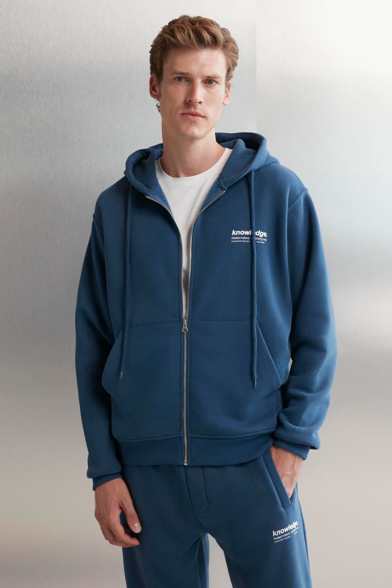 GRIMELANGE Kapüşonlu Logolu Fermuarlı Sweatshirt 1