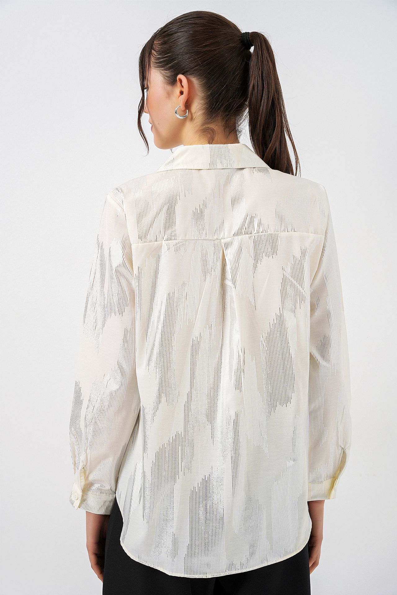 BDART Oversized Abstract Print Button-Front Shirt 5