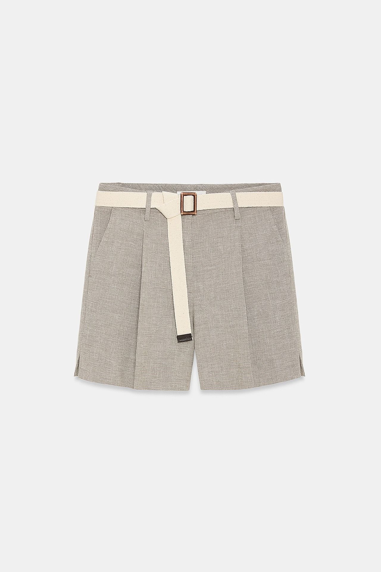 DILVIN Belted High-waist Tailored Shorts 5