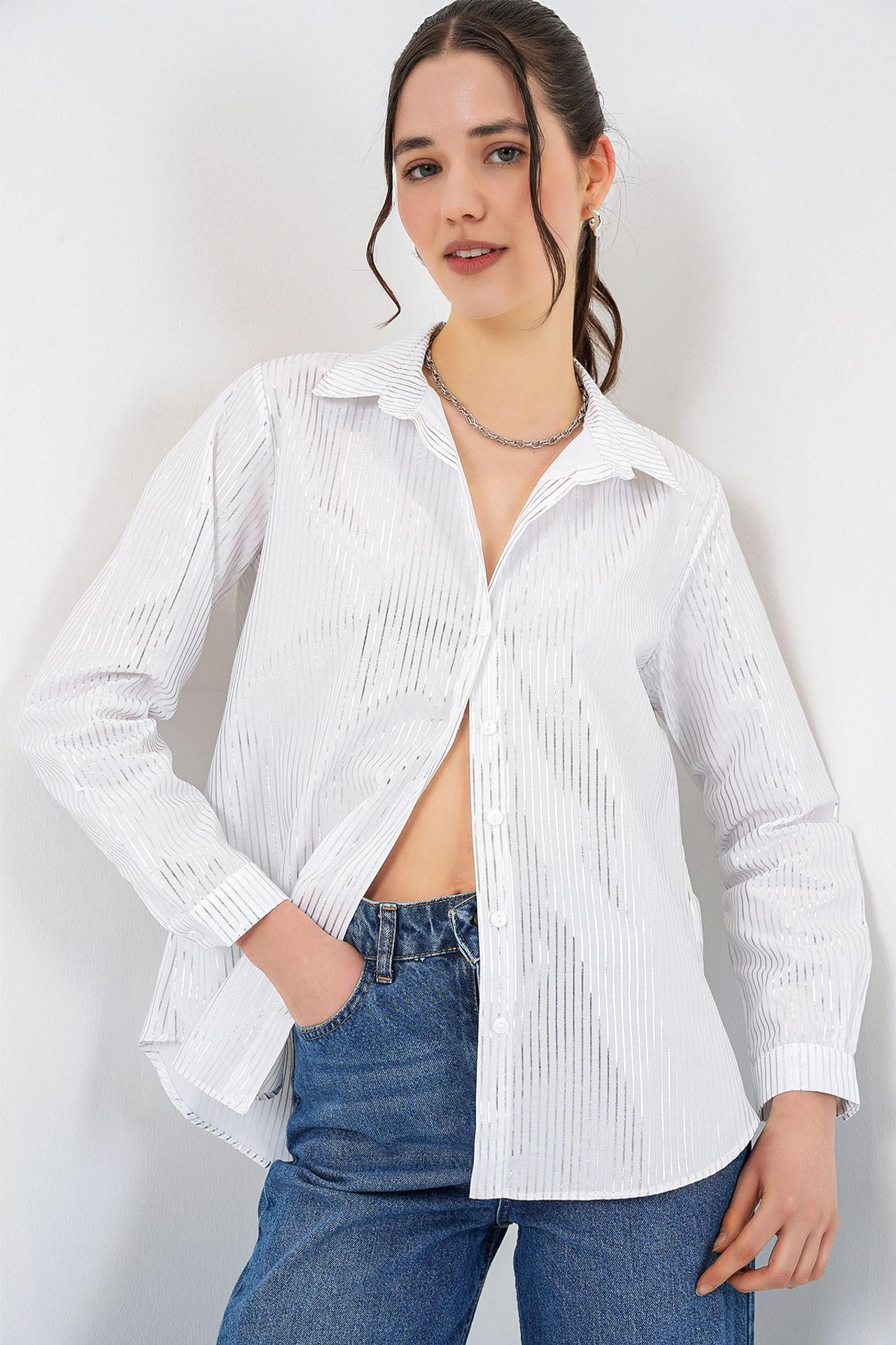 BDART Oversized Abstract Print Button-Front Shirt 3