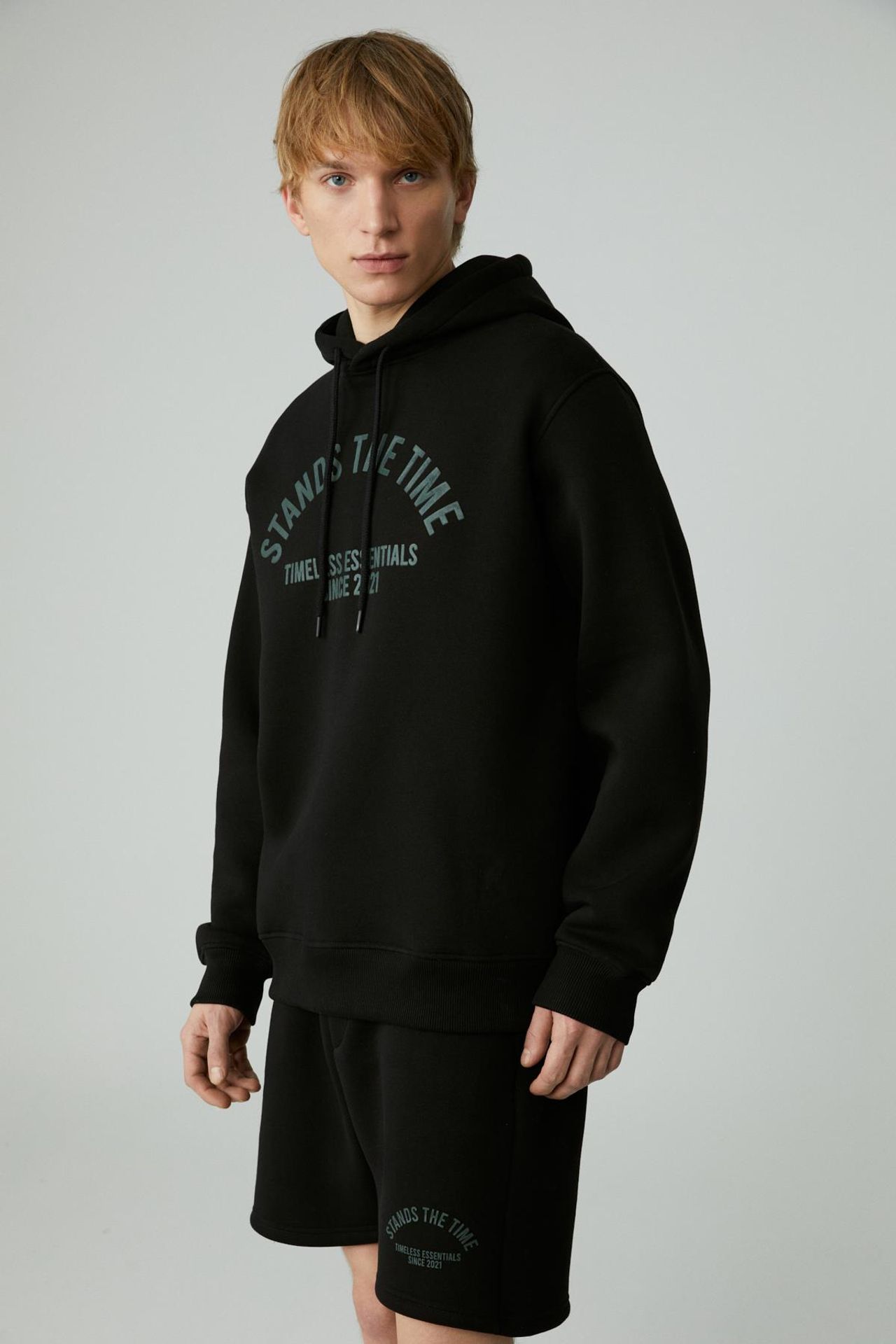 GRIMELANGE Kapüşonlu Baskılı Cepli Sweatshirt 3
