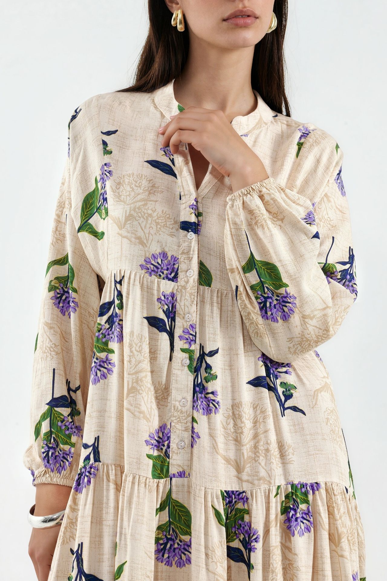 BDART Patterned V-Neck Maxi Dress 4