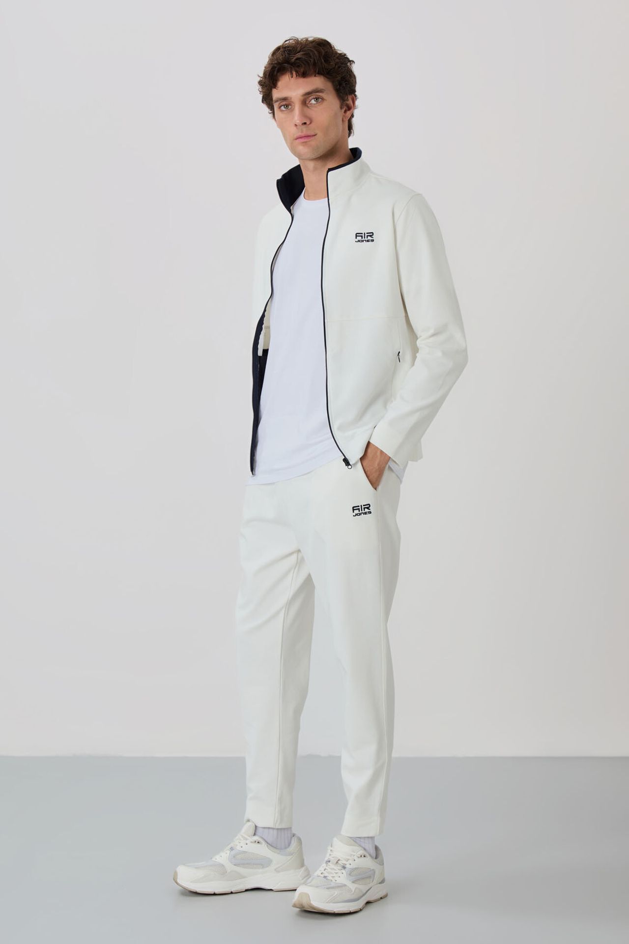 TOMMY Men's Zip-collar Sweatshirt And Pants Set 4