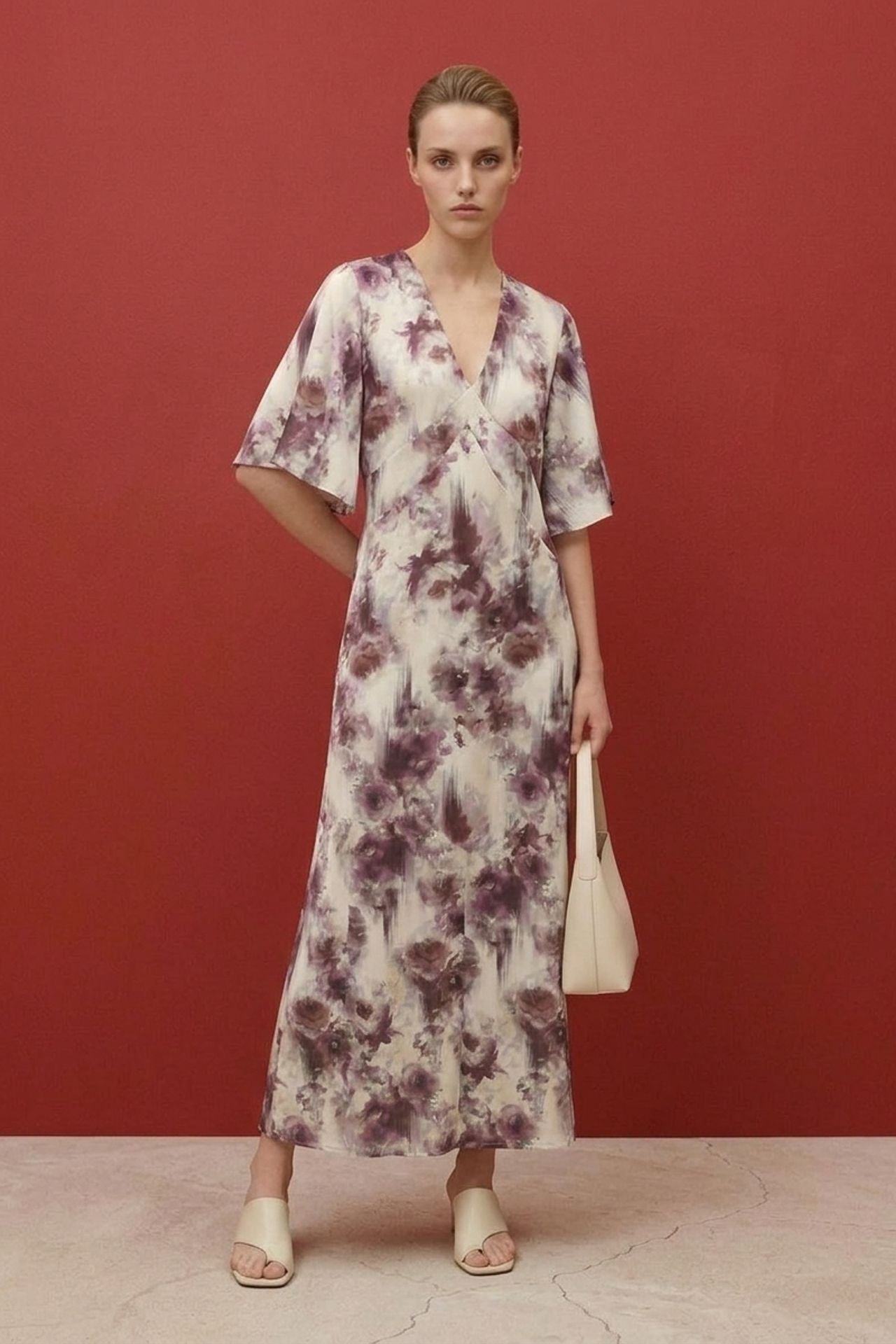 MY FASHION Abstract Print Midi Dress 3