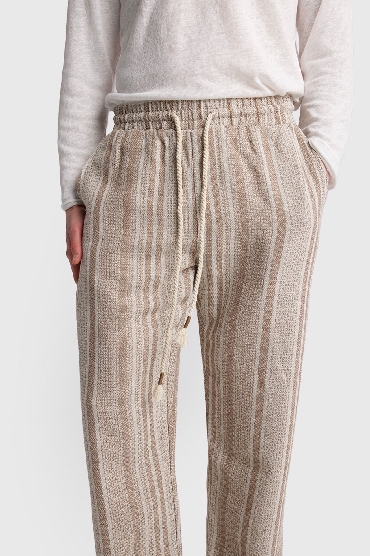 GIESTO Men's Cotton Knit Wide-Leg Pants 5