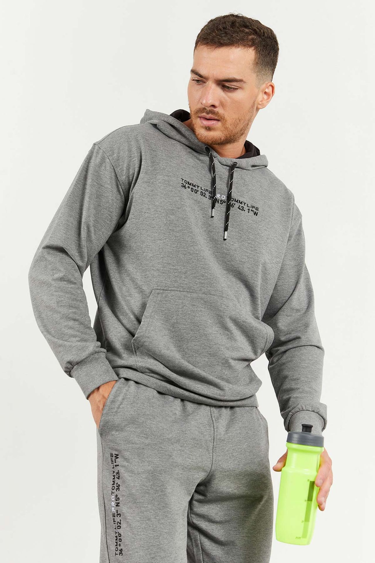 TOMMY Oversized Hooded Sweatshirt And Pants Set 4