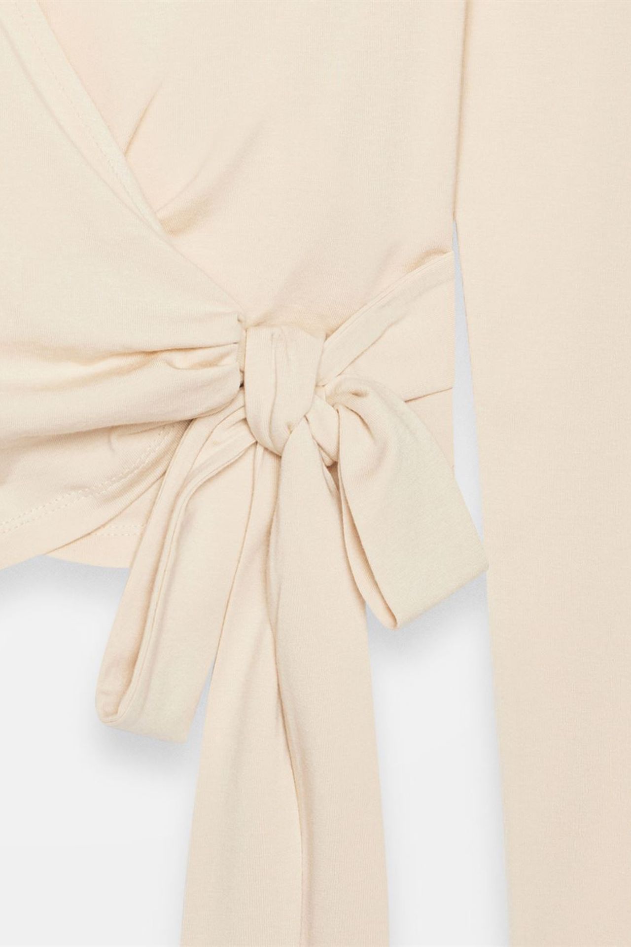 DILVIN Women’s Crop Wrap Blouse With Tie Detail 7