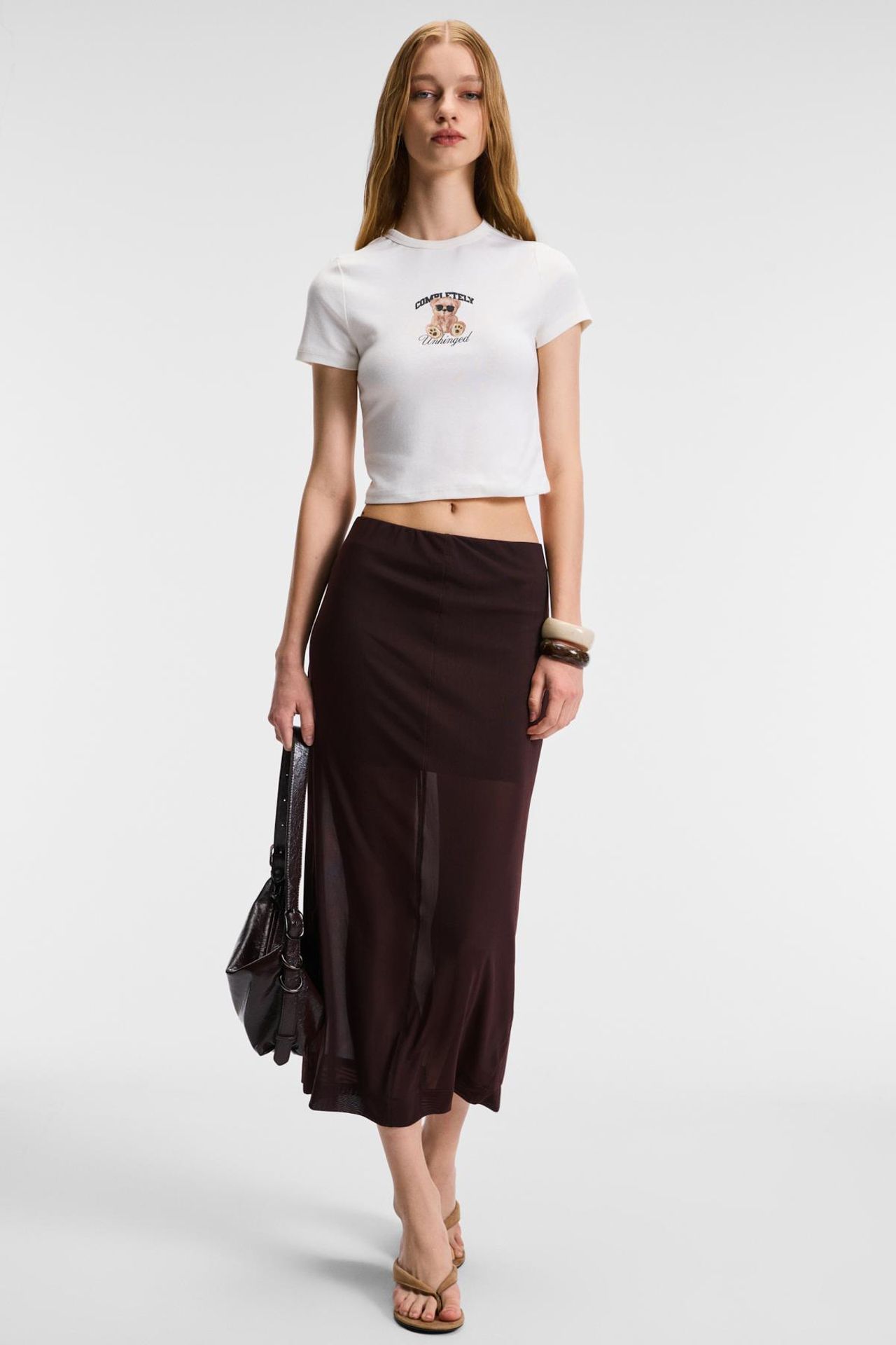ETHIQUET Printed Slim Fit Crop Top 3