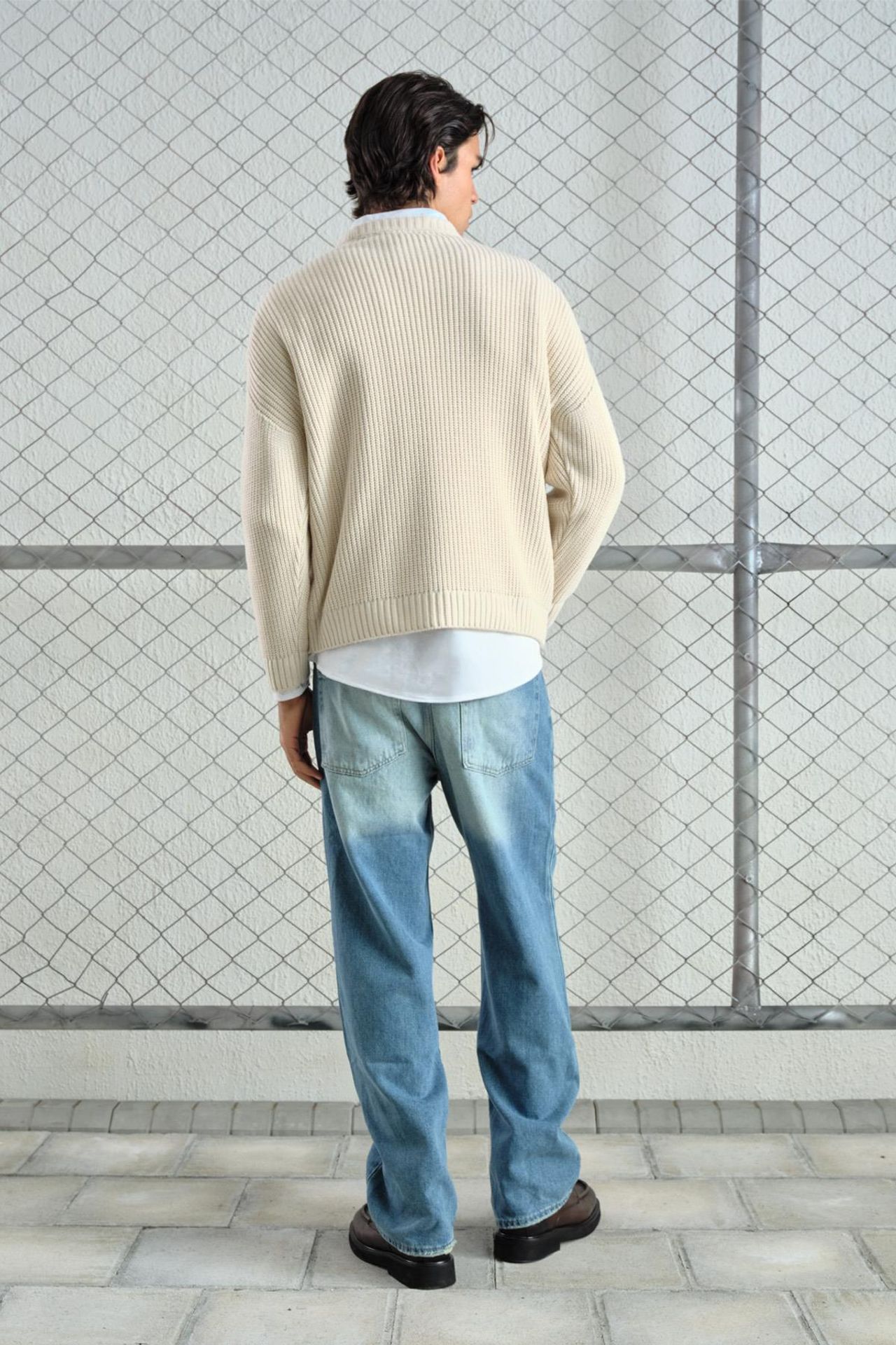 GIESTO Thick Ribbed Knitwear Crew Neck Sweater 4