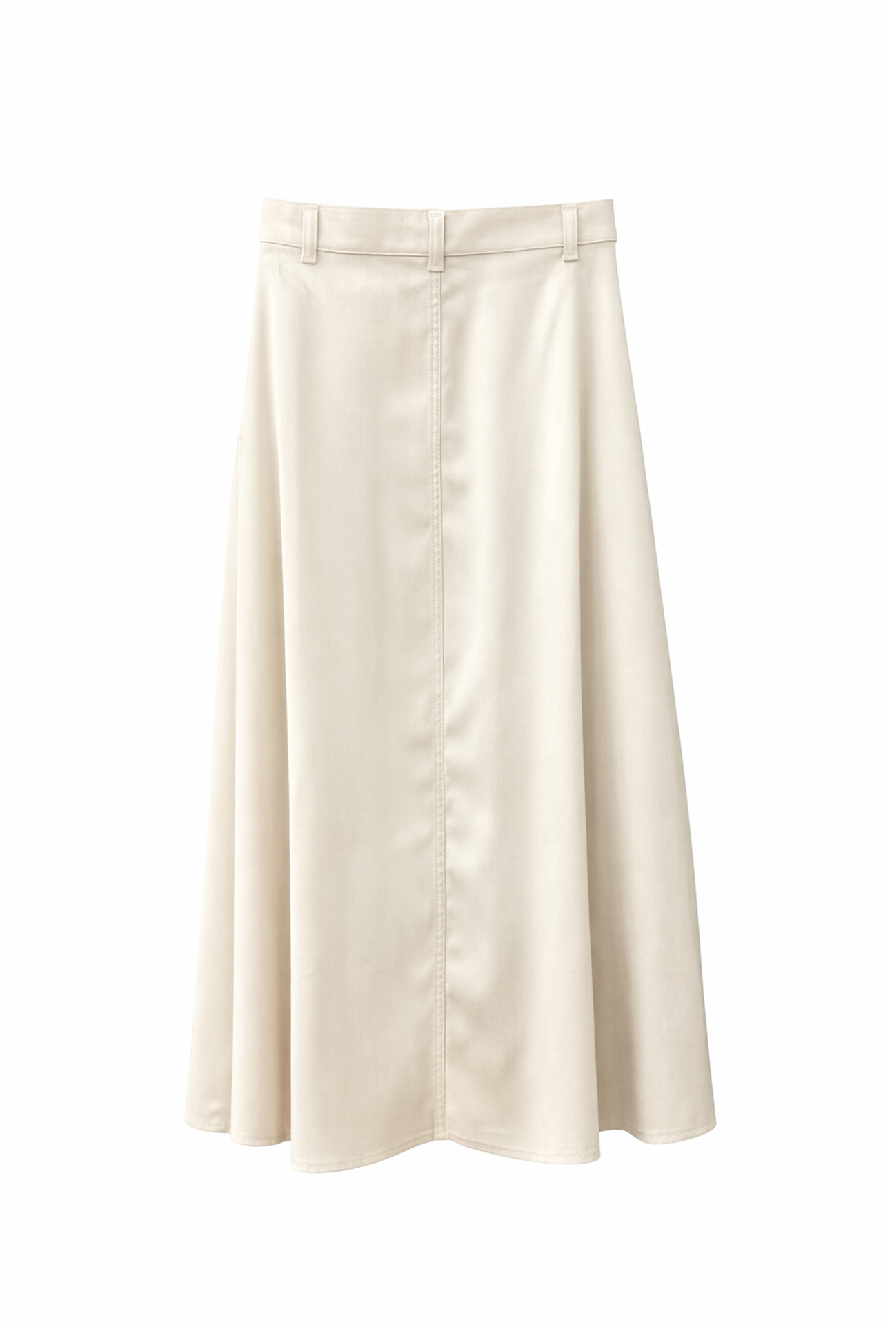 MIXRAY High Waist A-Line Midi Skirt with Accessories 3