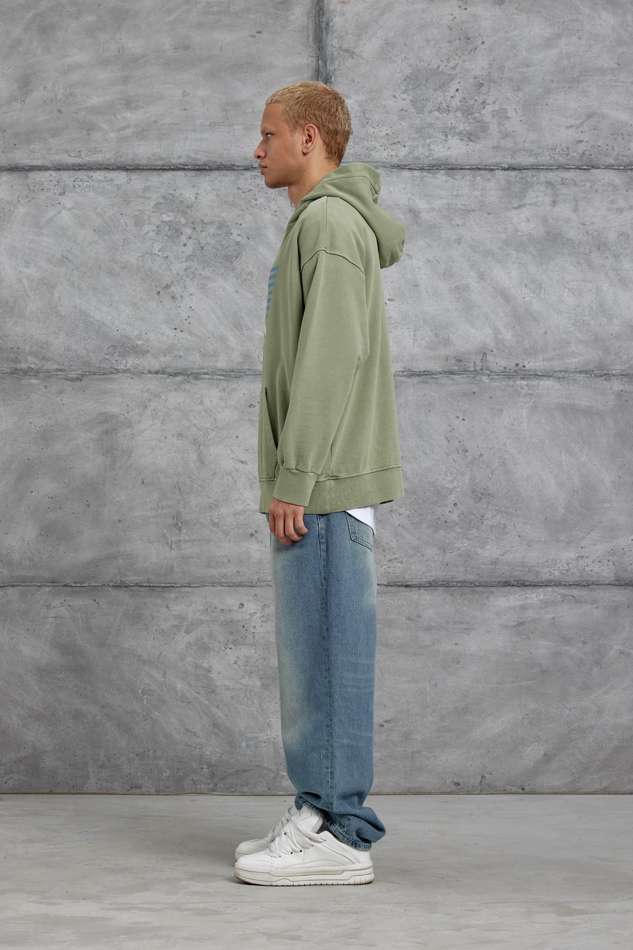 NOMARC Bol Kesim Kapüşonlu Logolu Sweatshirt 3
