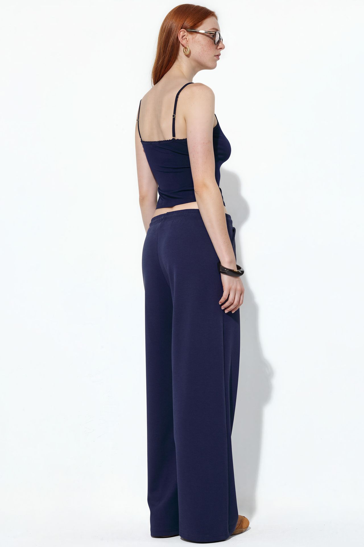 BUSEM Ribbed Drawstring Waist Pants 3