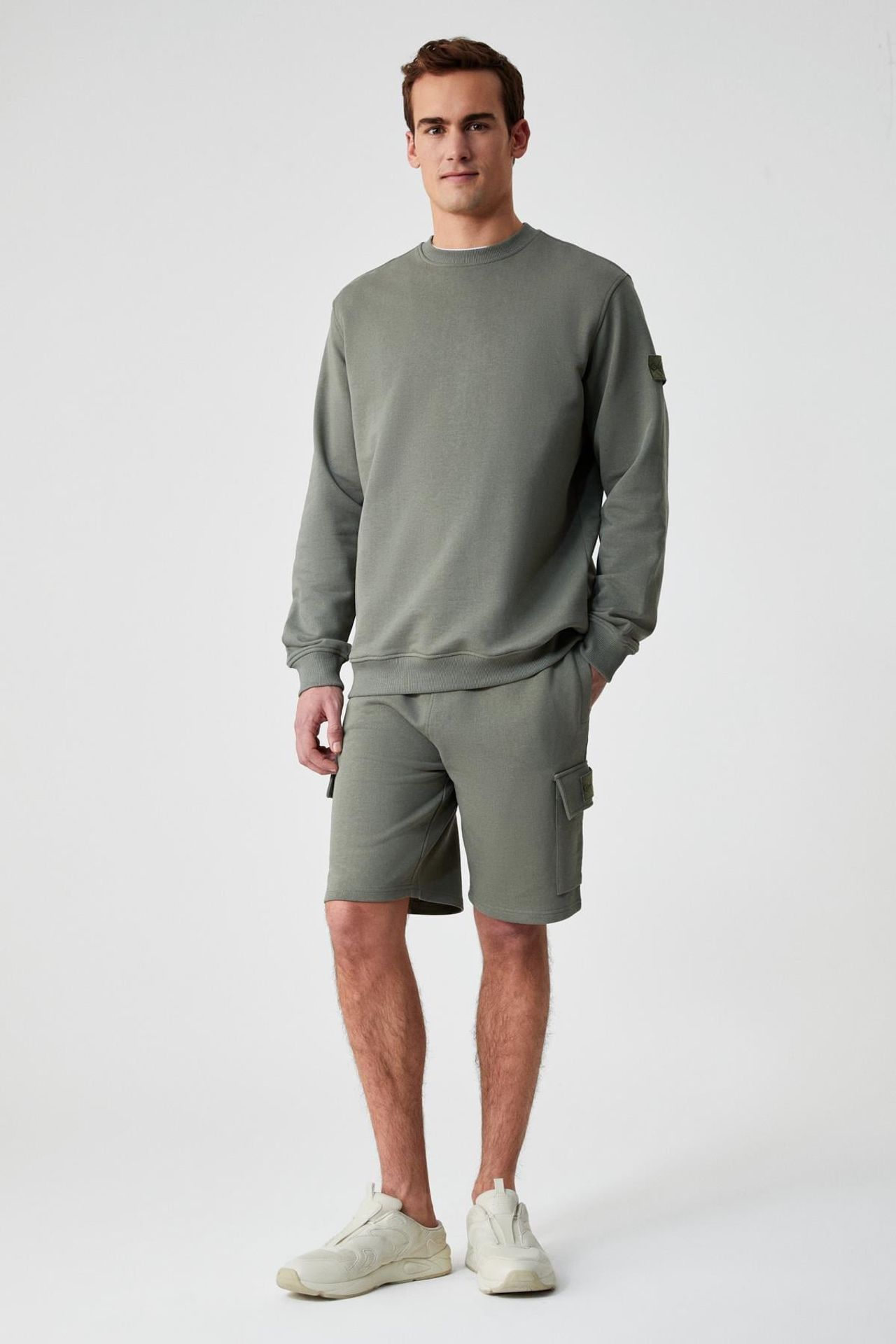 GRIMELANGE Nakışlı Bisiklet Yaka Sweatshirt 2