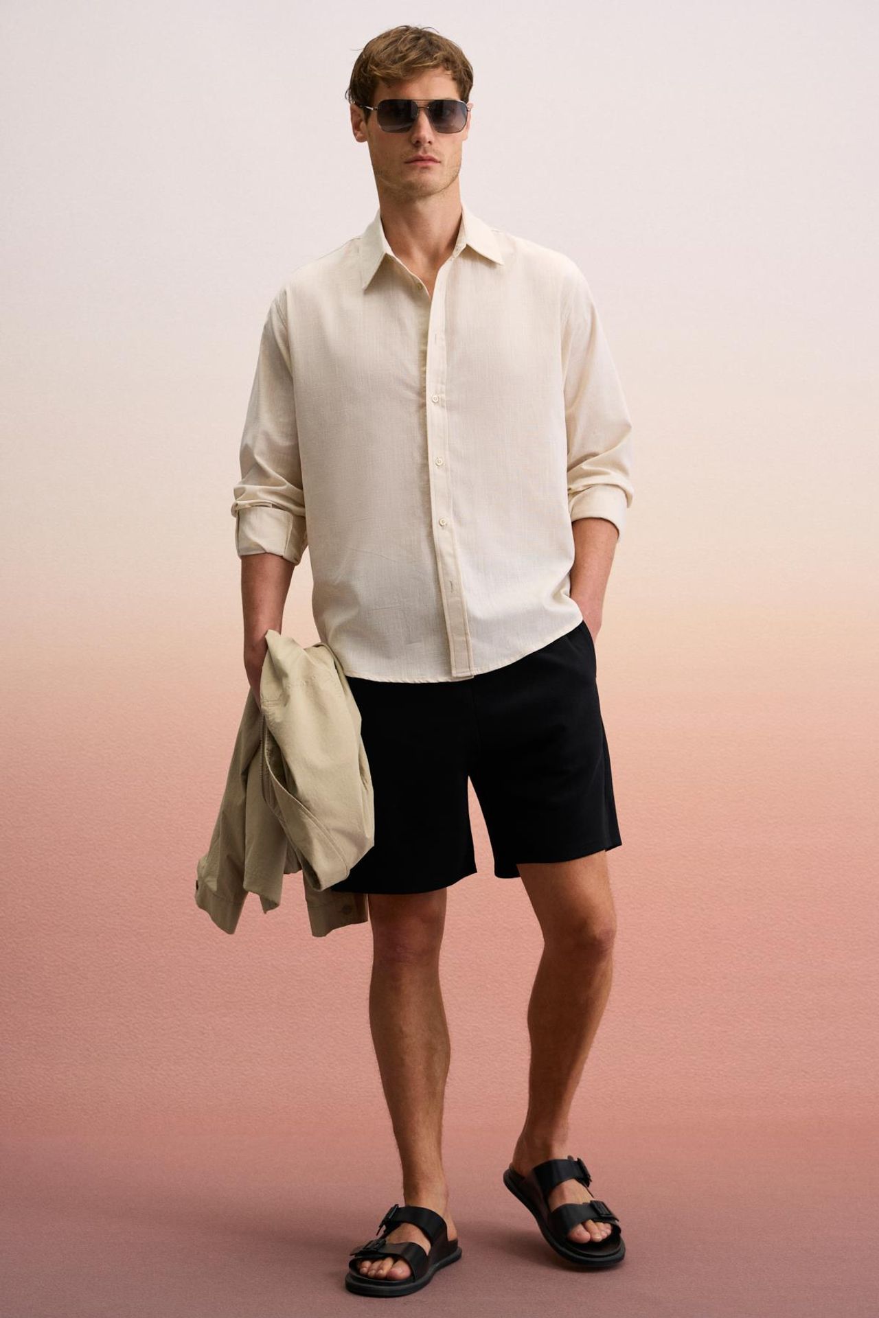 GRIMELANGE Pull-On Straight-Leg Cotton Shorts 4