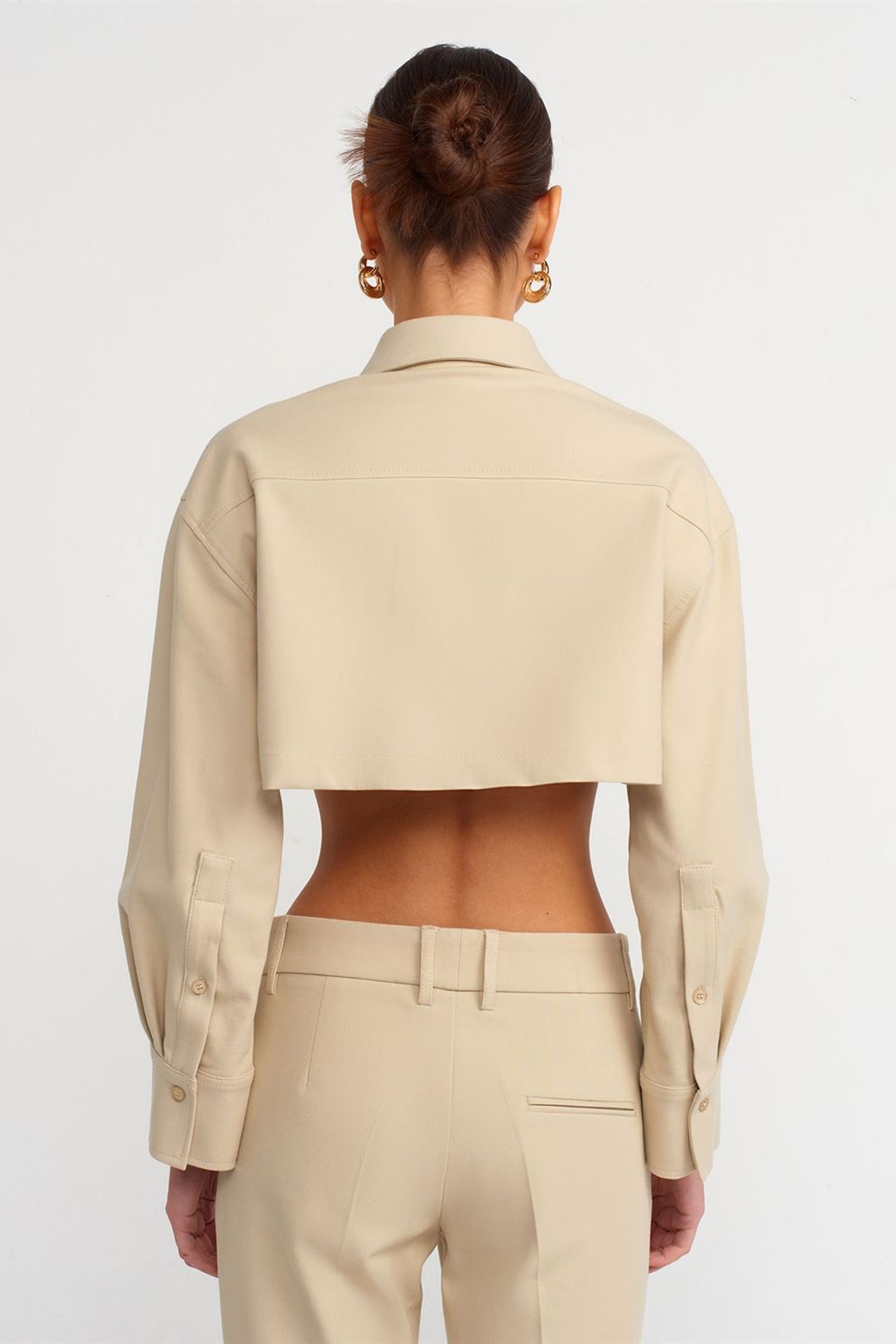 DILVIN Cropped Cotton Poplin Puffer Jacket 2