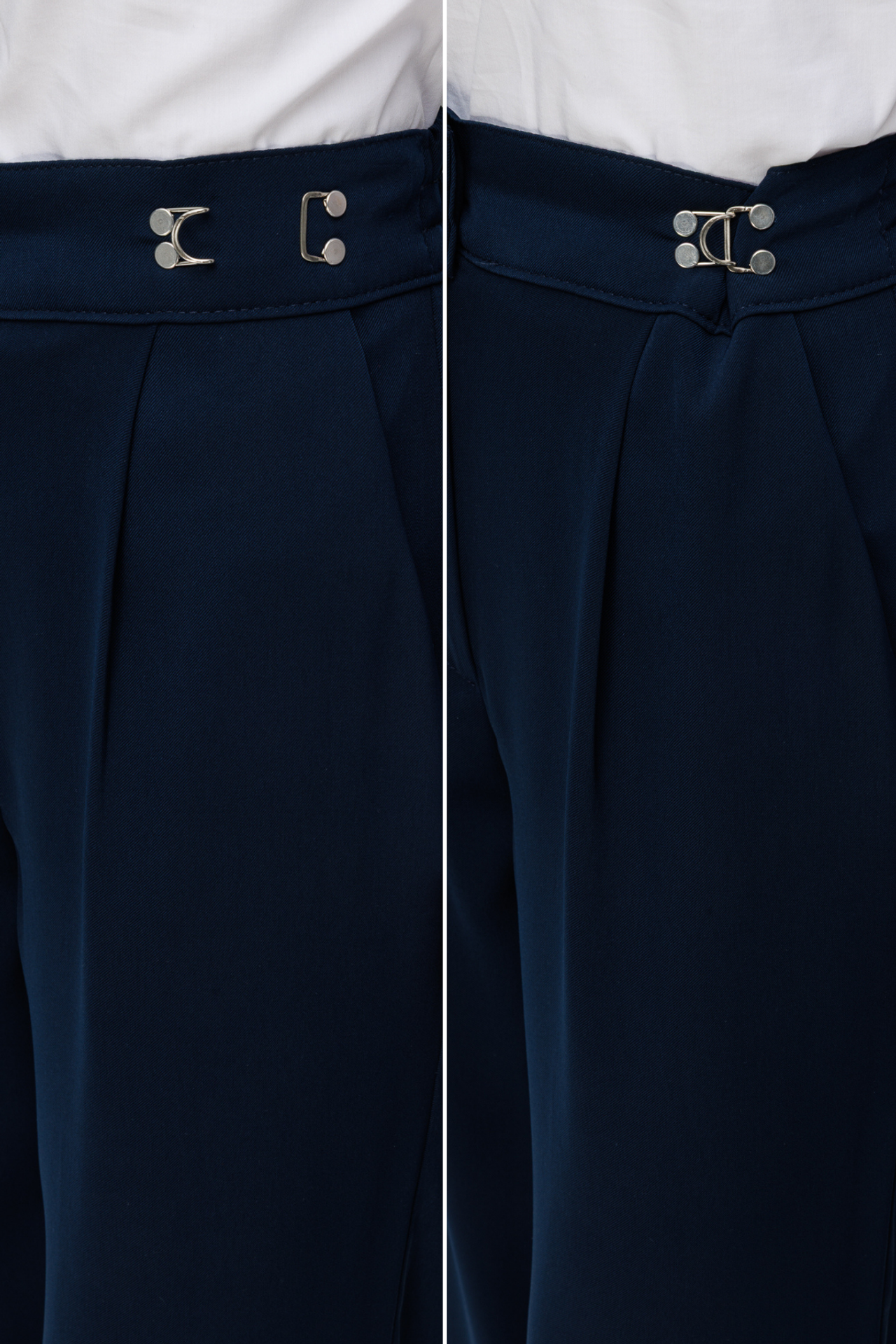 MIXRAY High Waist Wide Leg Pants with Accessory Detail 4