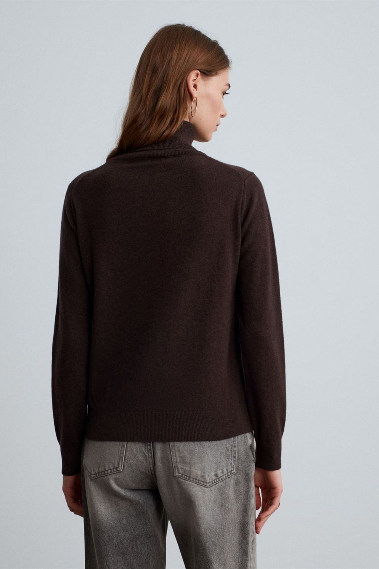 DILVIN Women's Cashmere Turtleneck Sweater 4