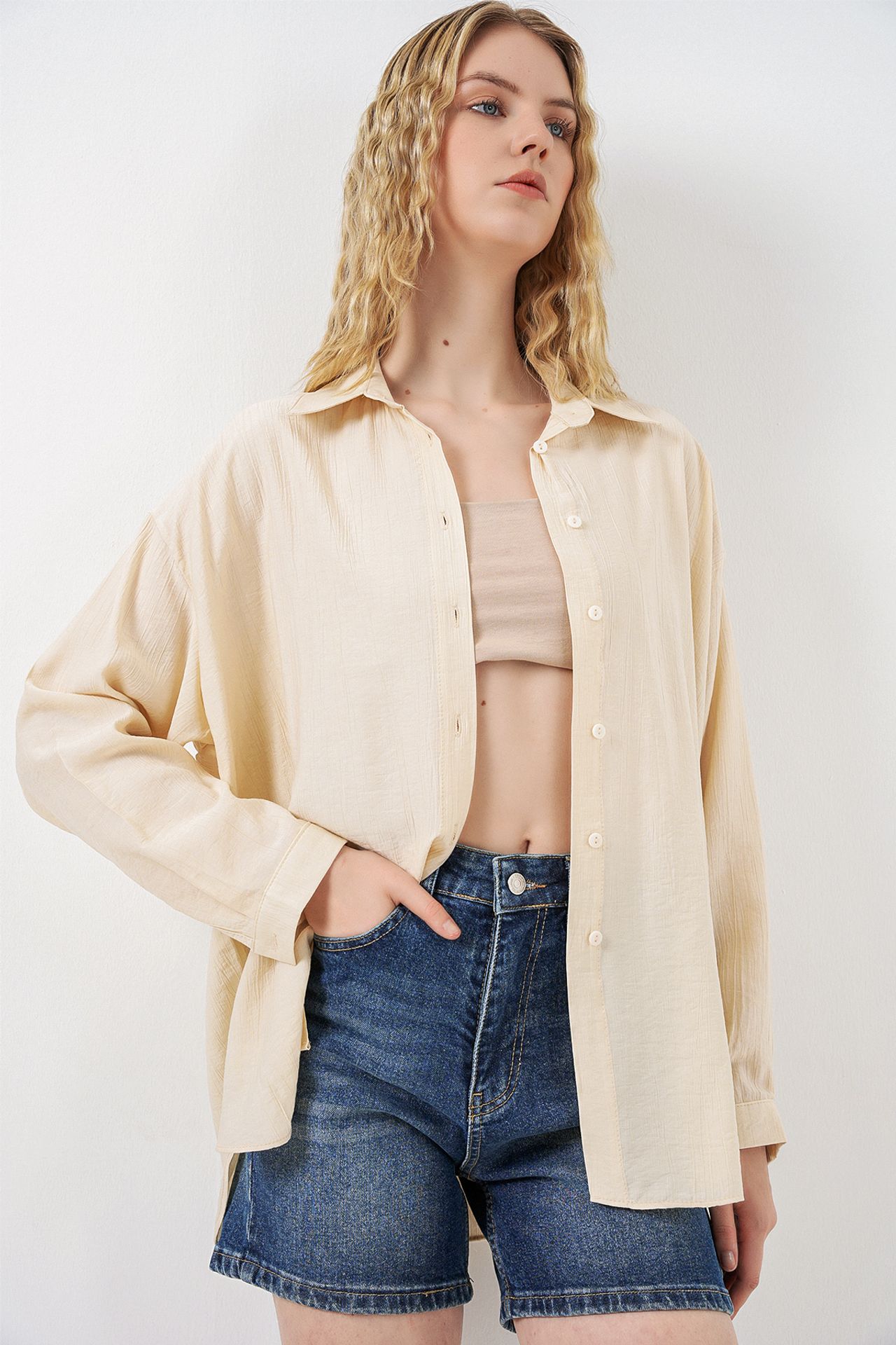 BDART Oversized Long-Sleeve Button-Up Shirt 4