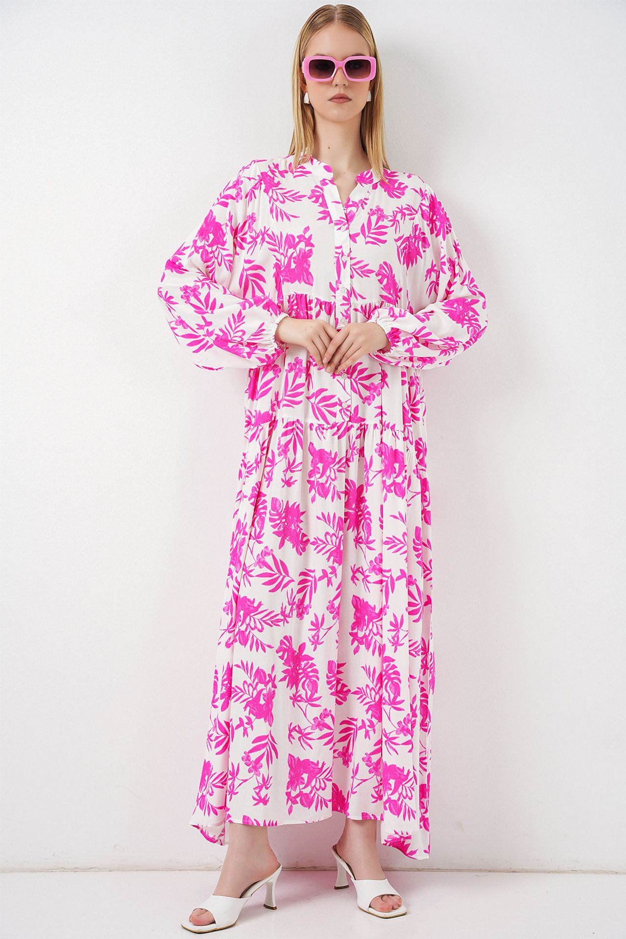 BDART Patterned V-Neck Maxi Dress 4