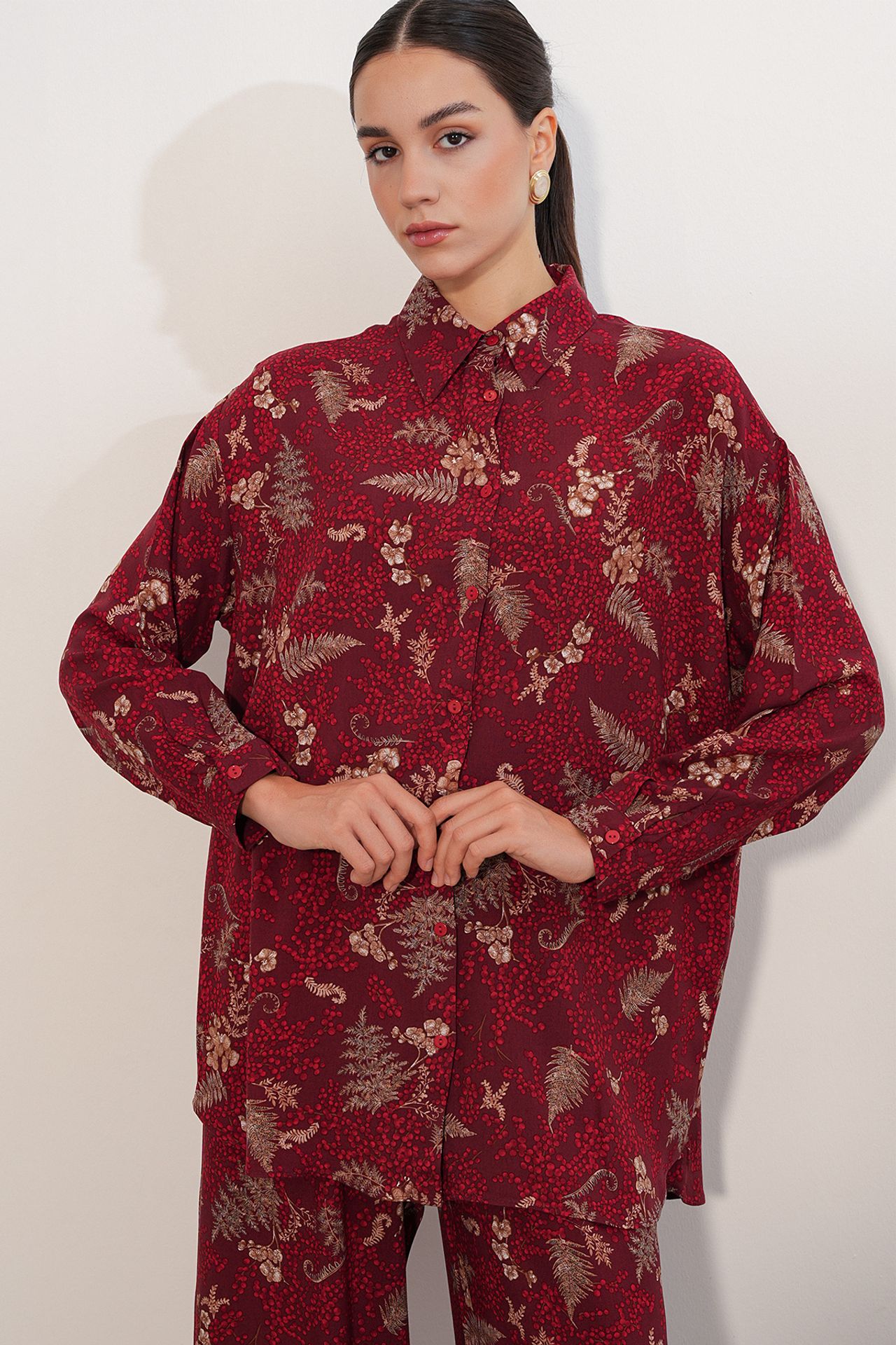 BDART Oversized Floral Shirt Trousers 2-Piece 2