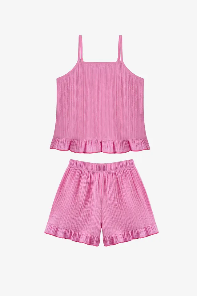 PENTI Pinky Ruffled Bikini Set