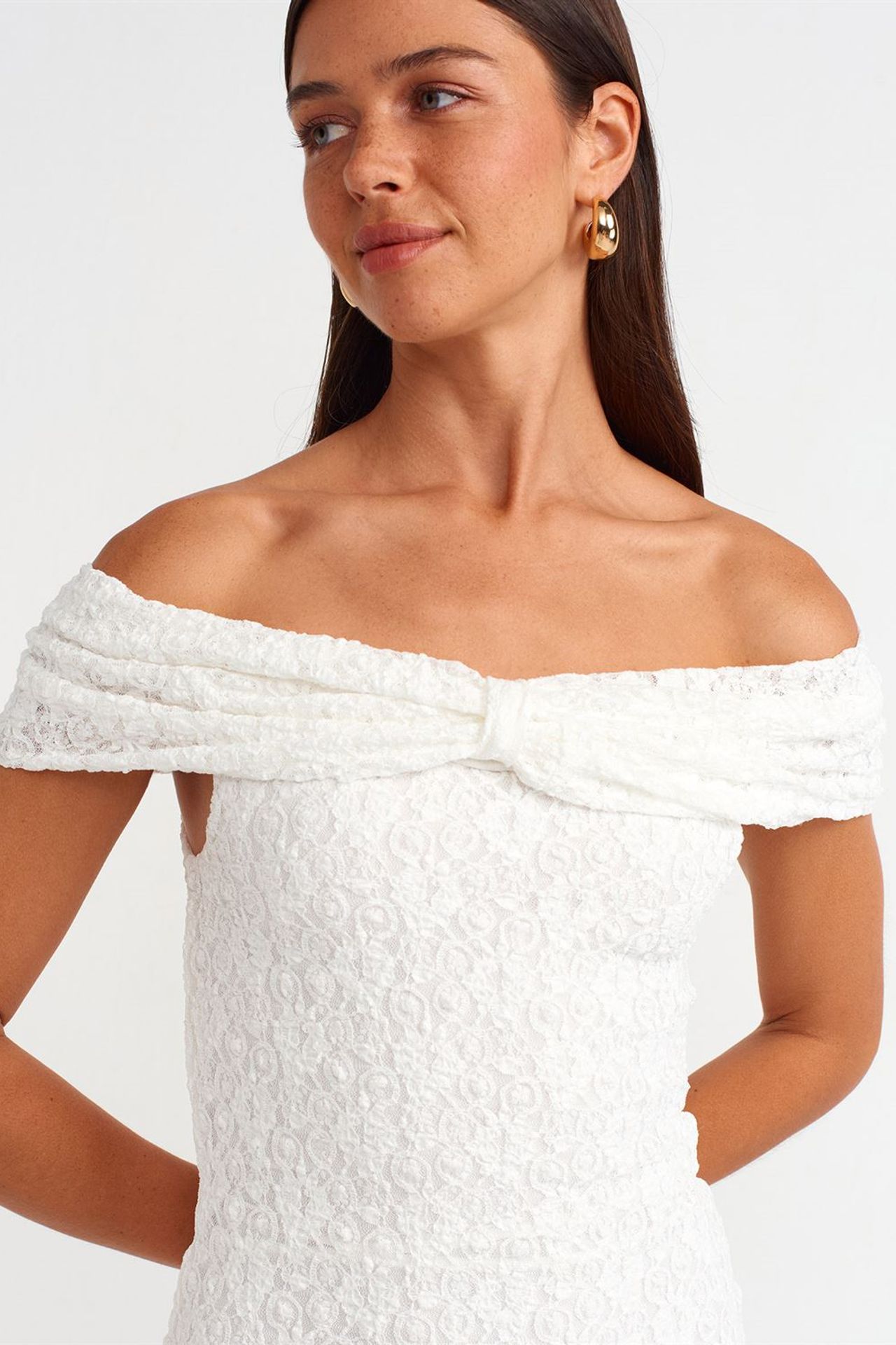DILVIN Bodycon Mini Lace Dress 4