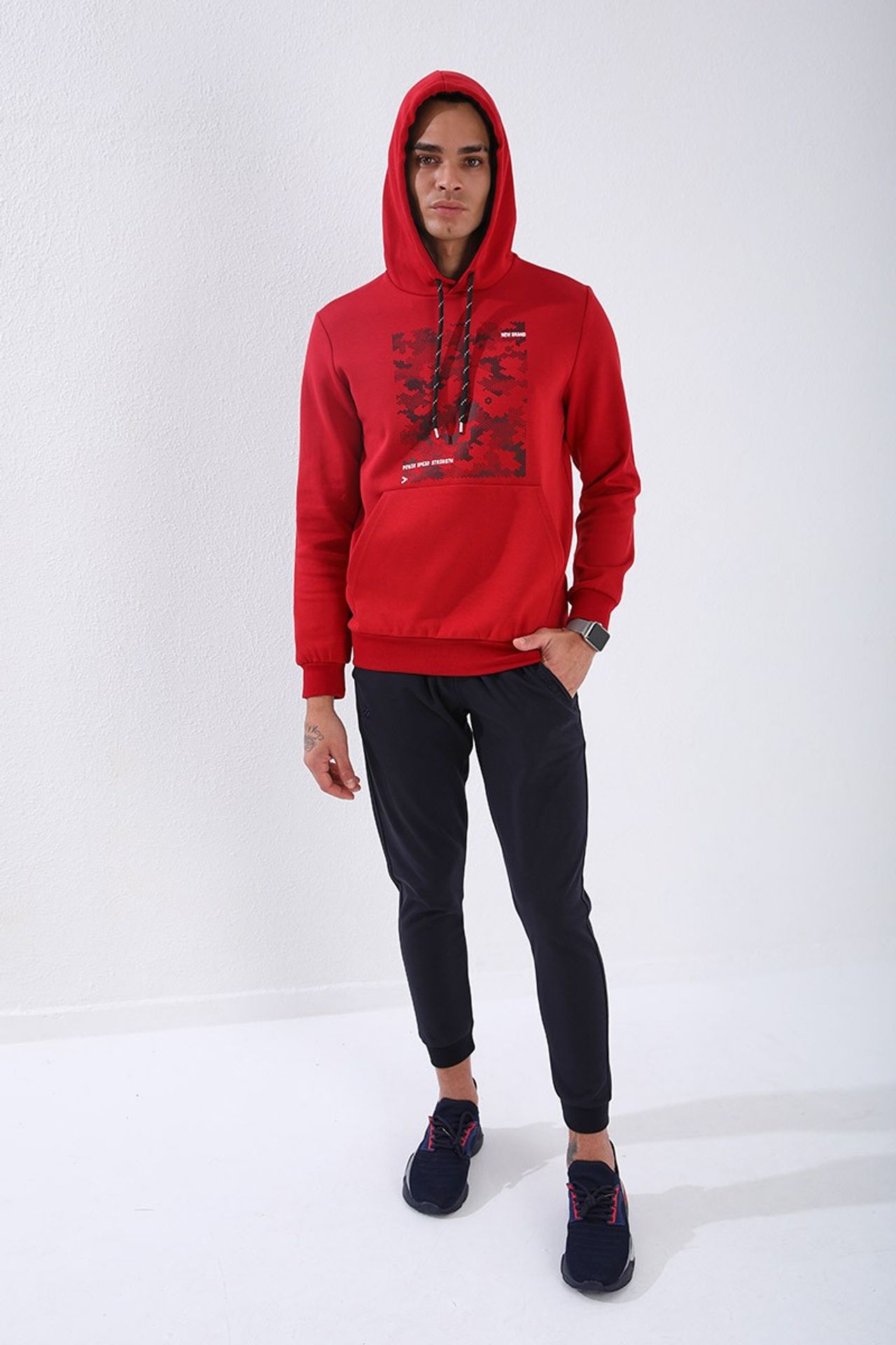 TOMMY Men's Camouflage Printed Hoodie 2