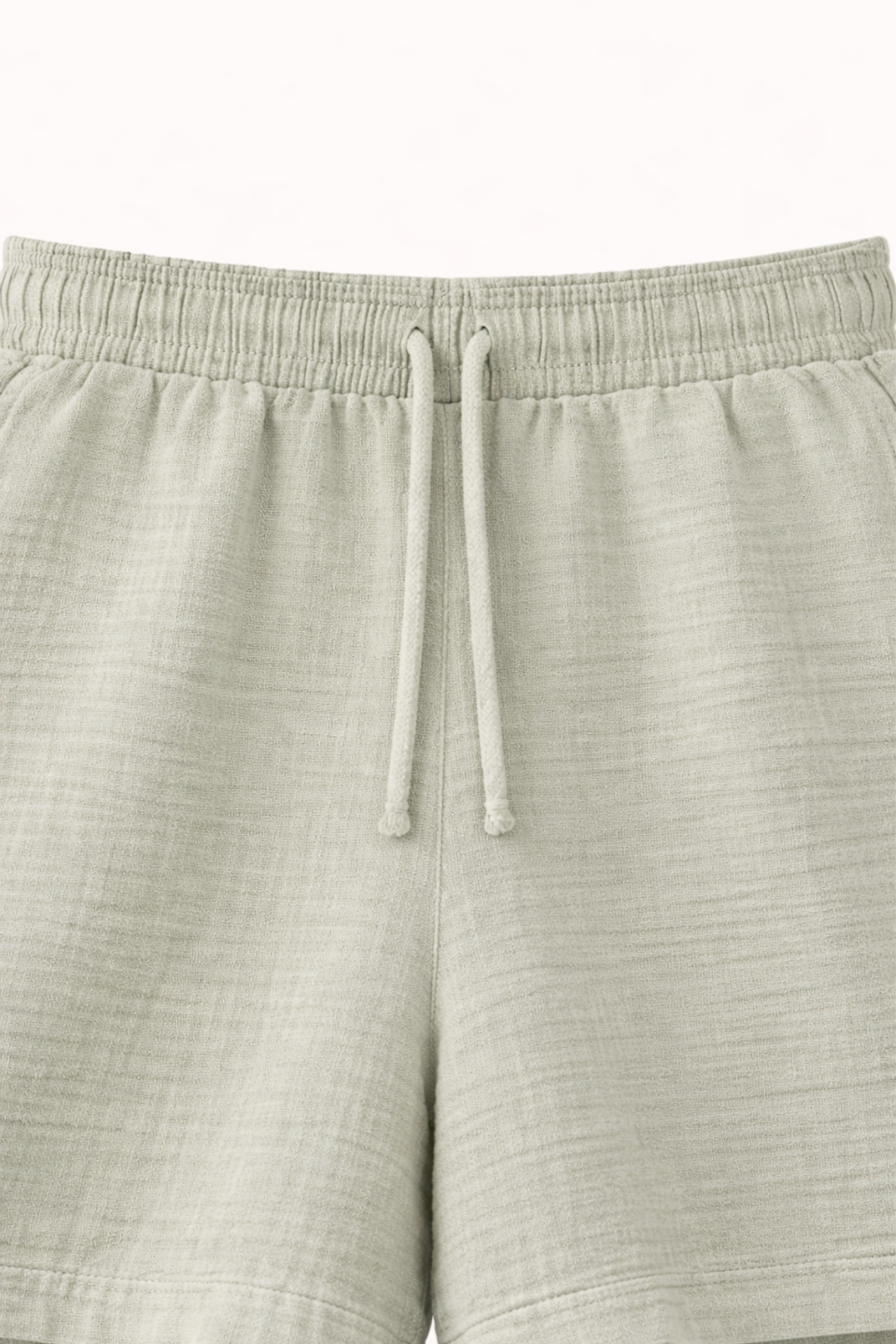 Mixray High-Waist Textured Wide-Leg Shorts
