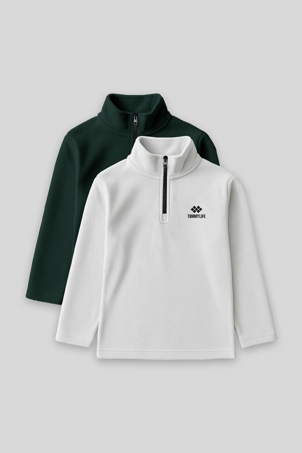 TOMMY Youth Half Zip Plush Sweatshirt 1