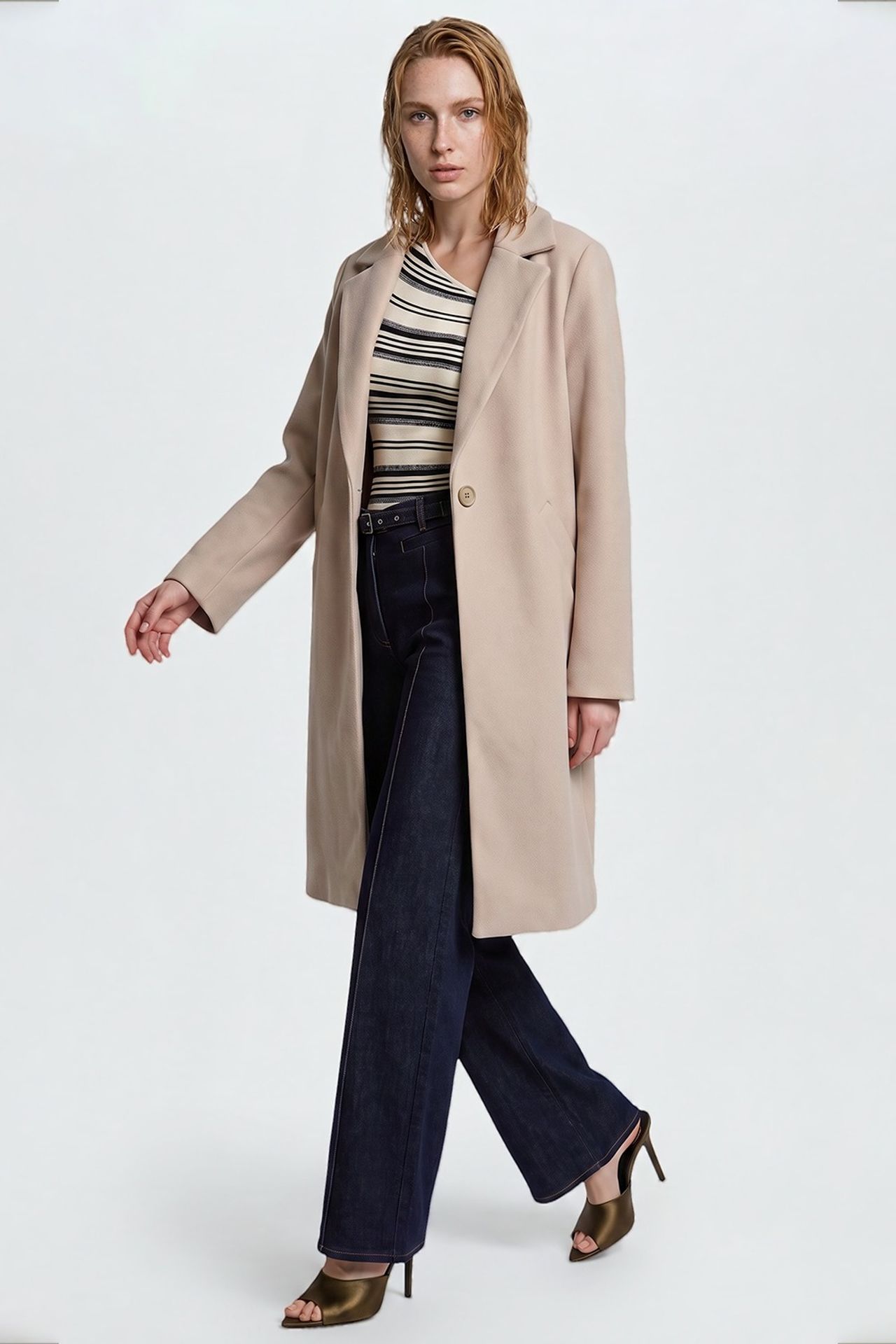 BDART Buttoned Long Coat with Pockets 2