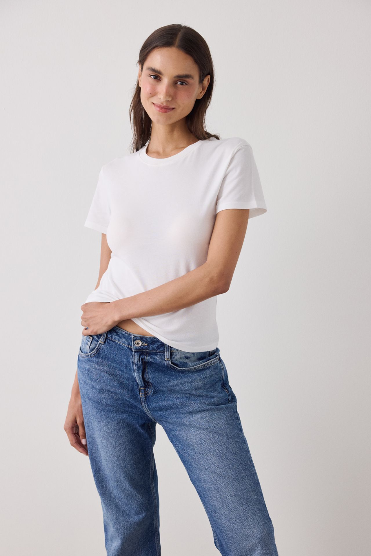 PENTI Women's Slim Fit T-Shirt Basic 2