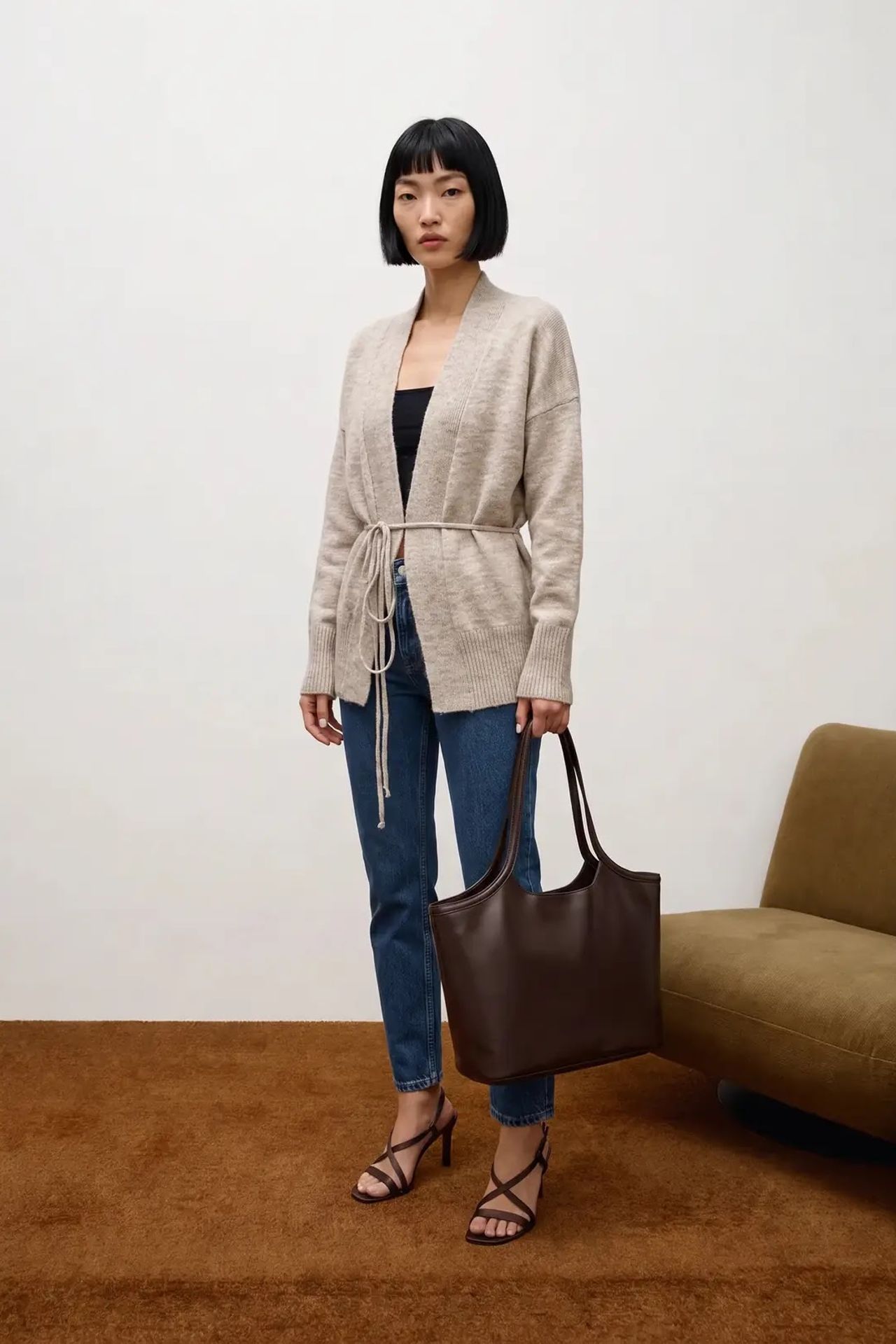 MY FASHION Normal Kesim Açık Ön Örgü Hırka 2