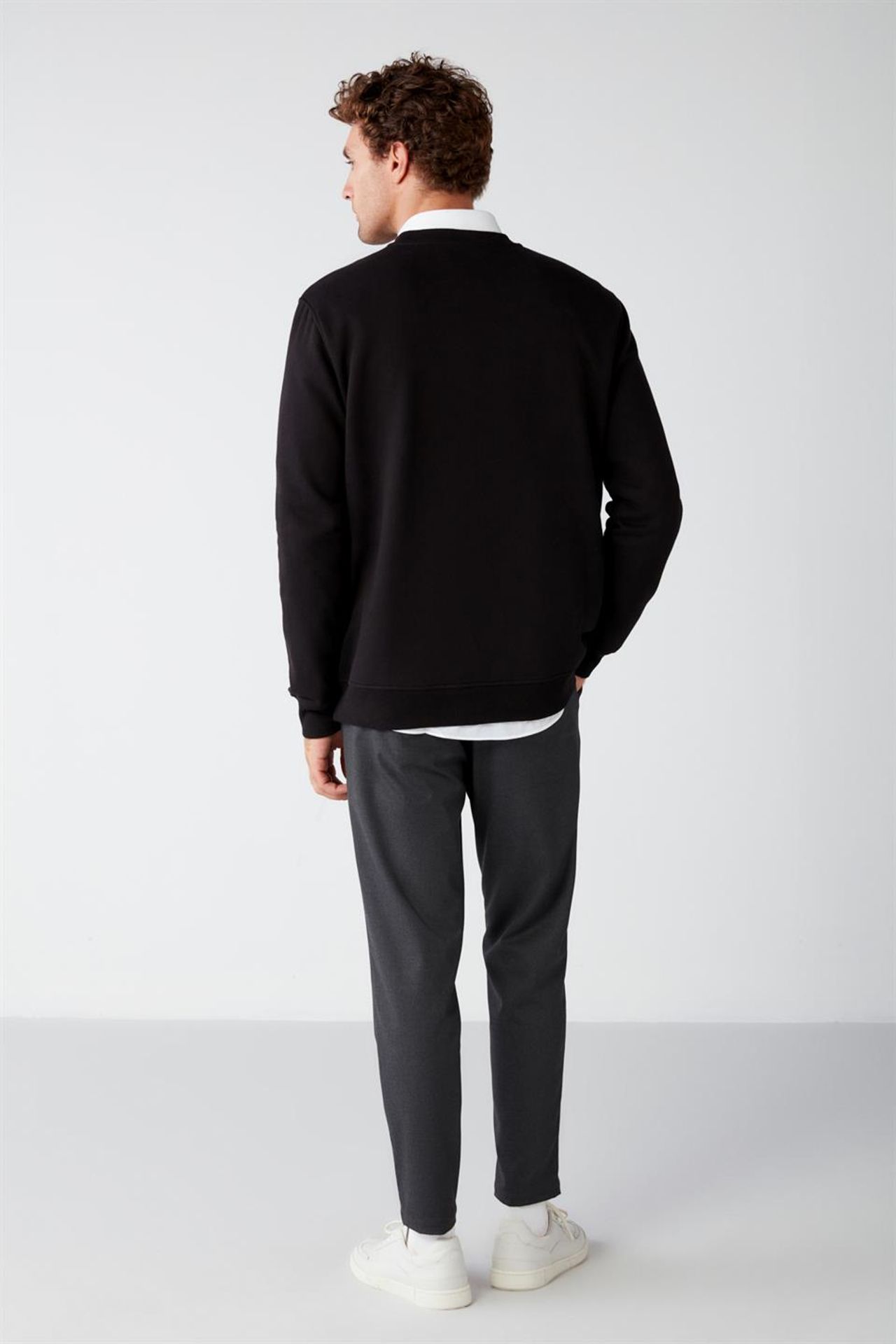 GRIMELANGE Fitilli Bisiklet Yaka Sweatshirt 6