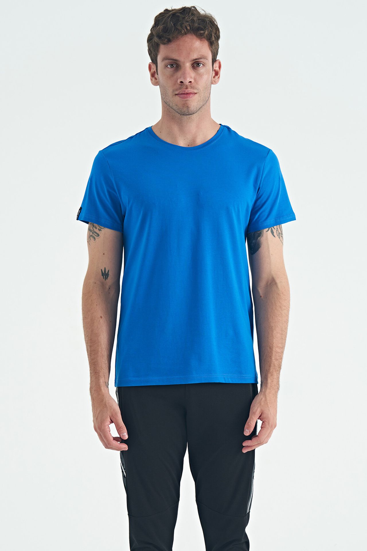 TOMMY Men's Cotton Elastane Crew Neck T-Shirt 1