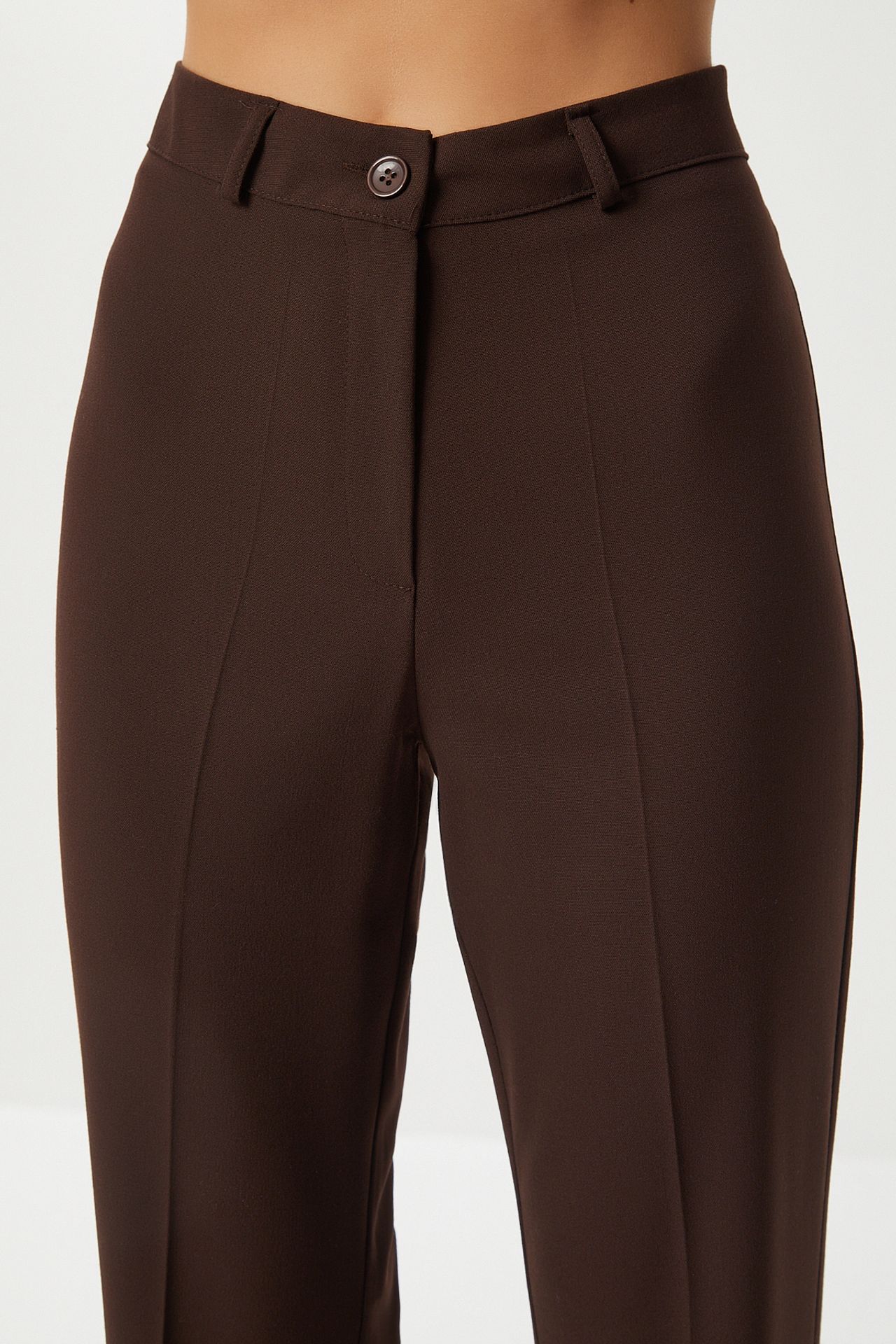 ISTANBUL High Waist Flare Pants with Zipper 5