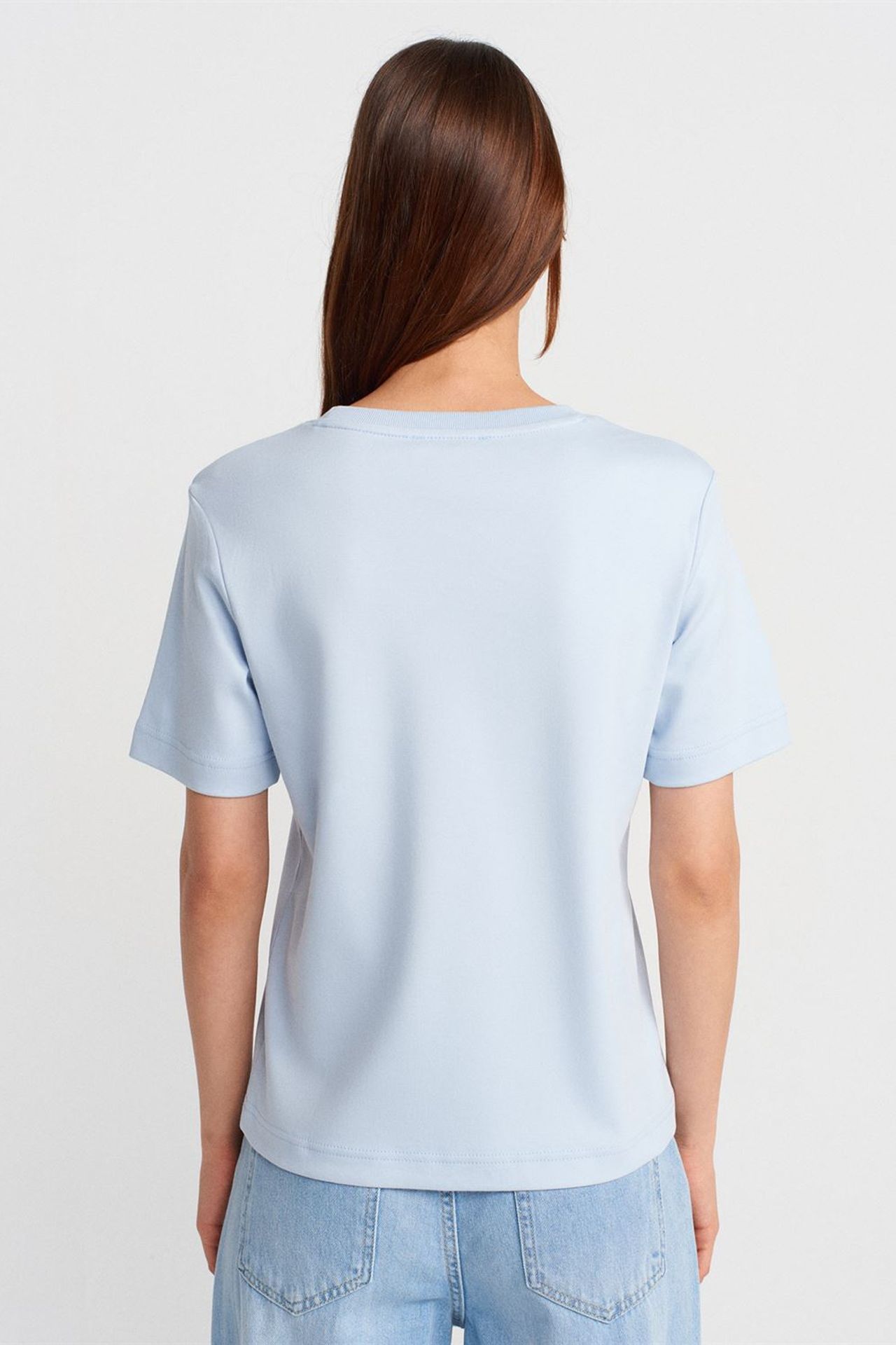 DILVIN Women's Cotton Crew Neck T-Shirt 2