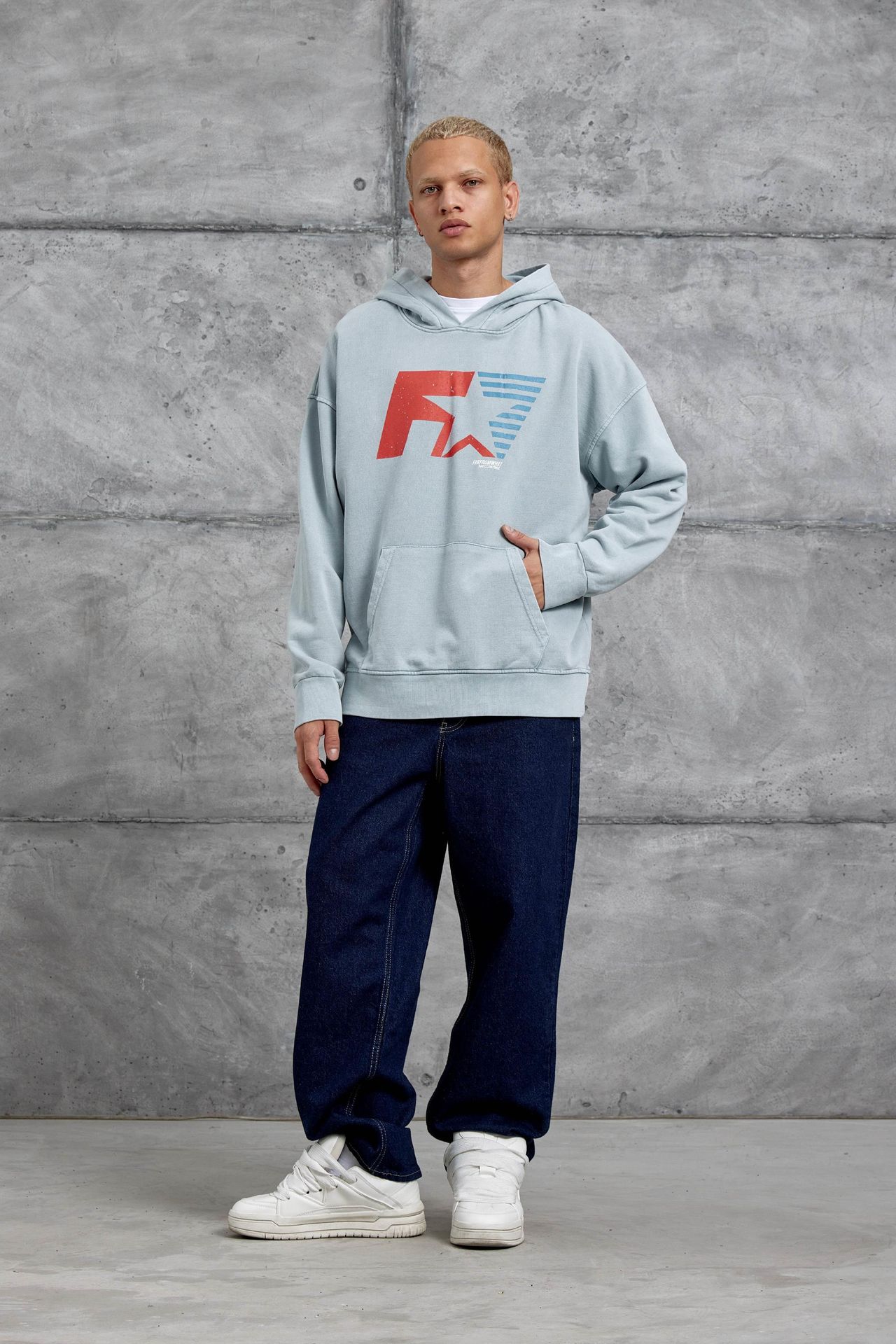 NOMARC Bol Kesim Kapüşonlu Logolu Sweatshirt 3