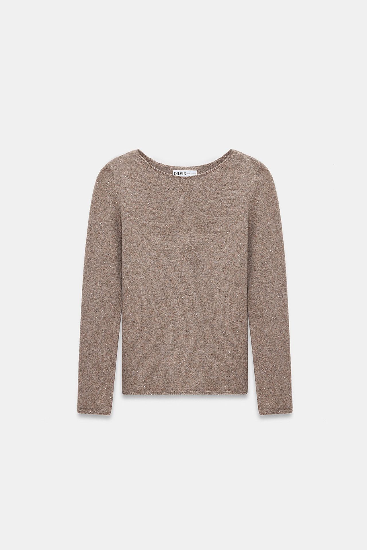 DILVIN Boat Neck Sequin Knit Sweater 5