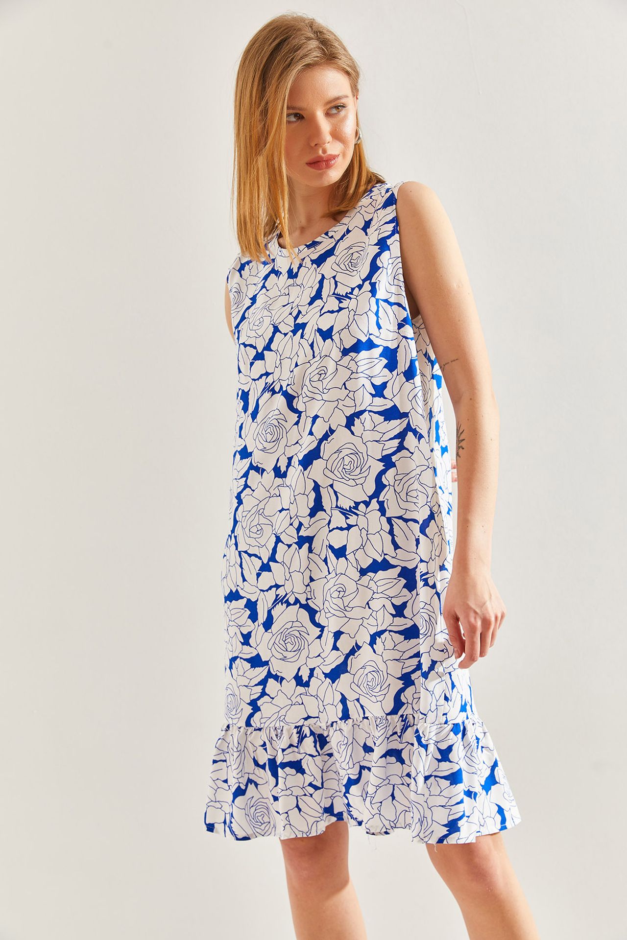LUCCI Floral A-Form Dress