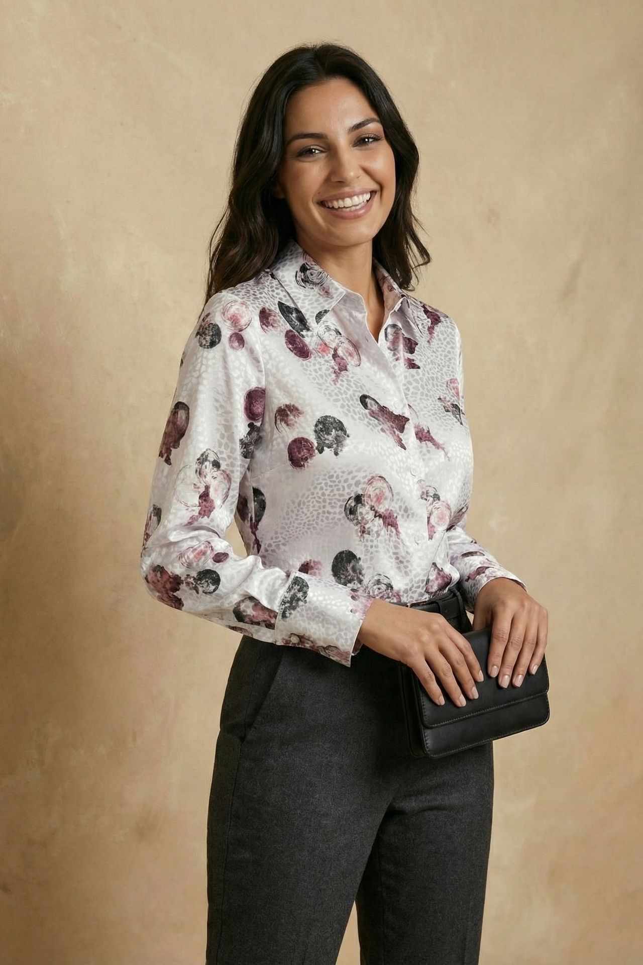 MY FASHION Textured Abstract Printed Shirt with Button Closure 4