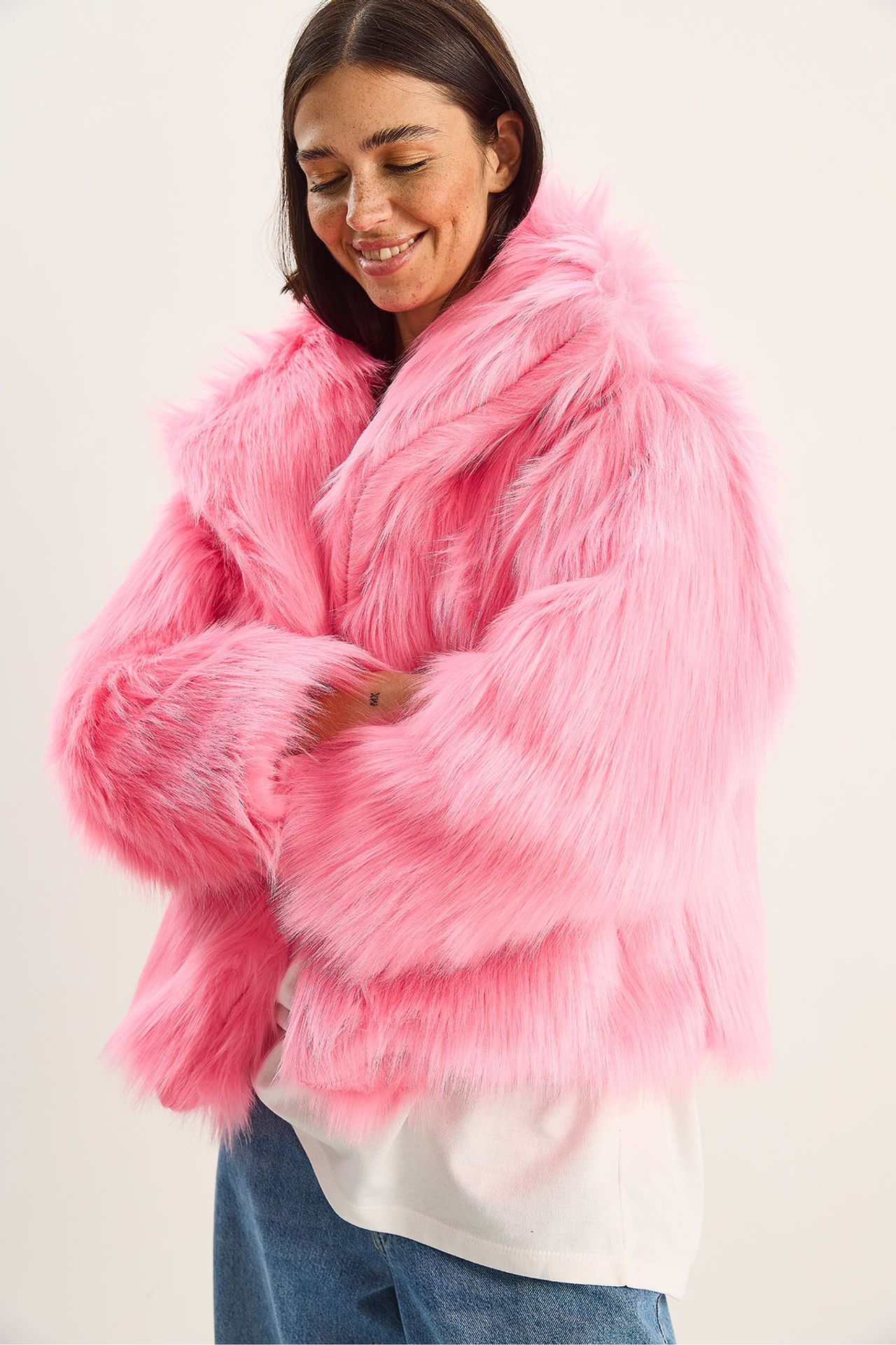 LUCCI Oversize Faux Fur Jacket
