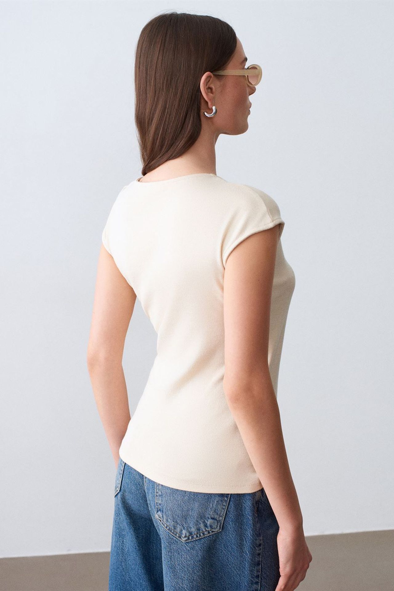 DILVIN Women’s Slim Fit Wrap Blouse 2