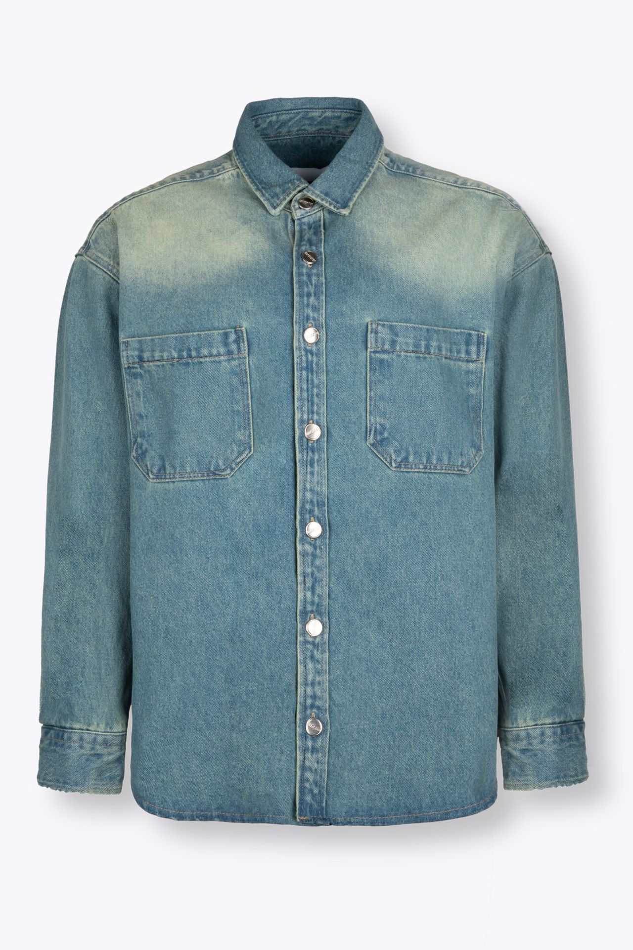 GIESTO Erkek Cepli Denim Gömlek 1