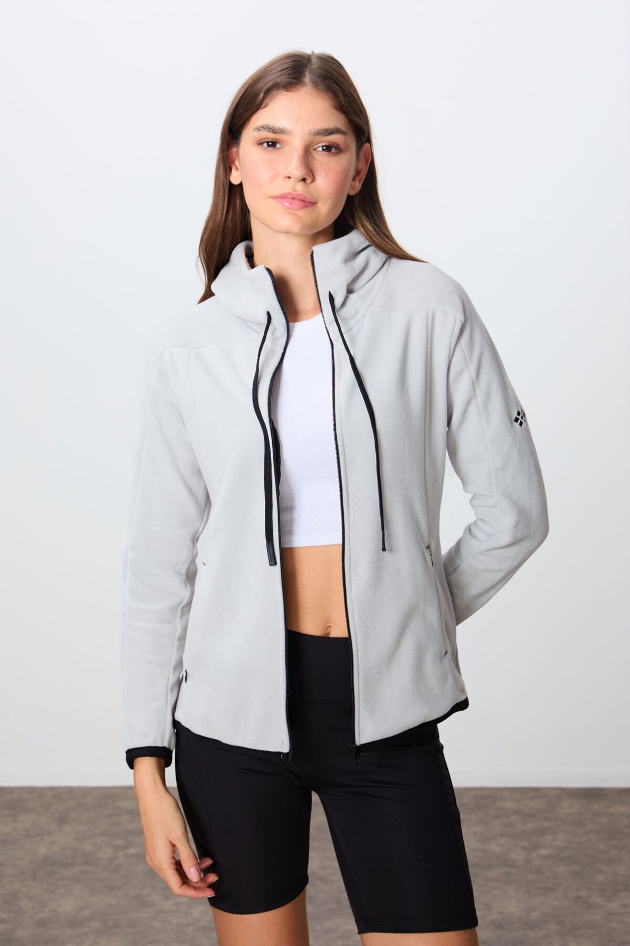 TOMMY Women's Plush Zip-up Hooded Sweatshirt 2