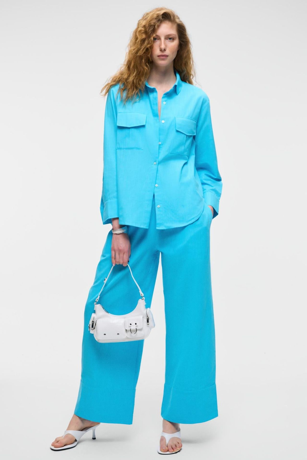 GRIMELANGE High Waist Wide Leg Trousers 3