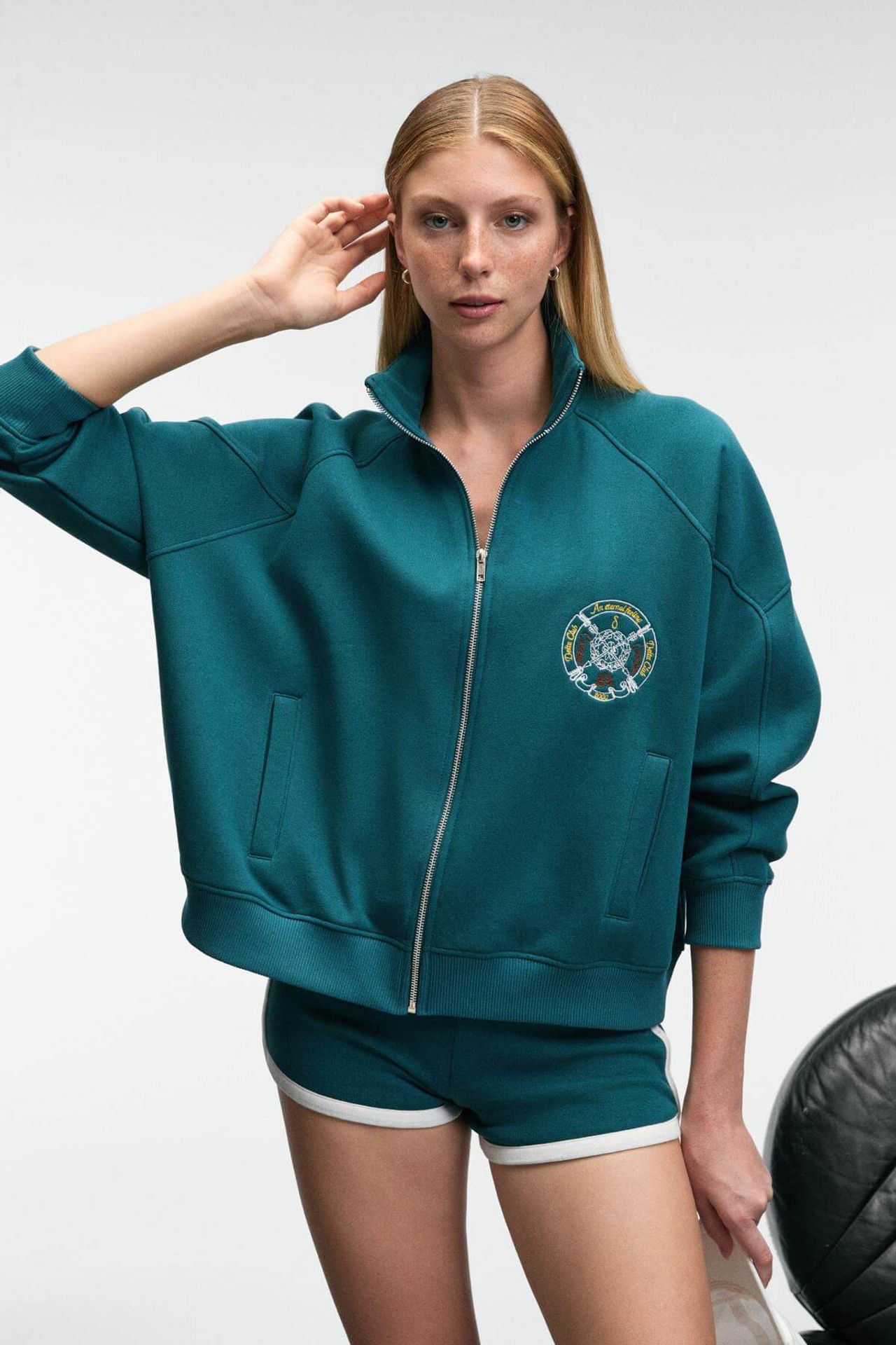 GRIMELANGE Half Zip Logo Sweatshirt 2