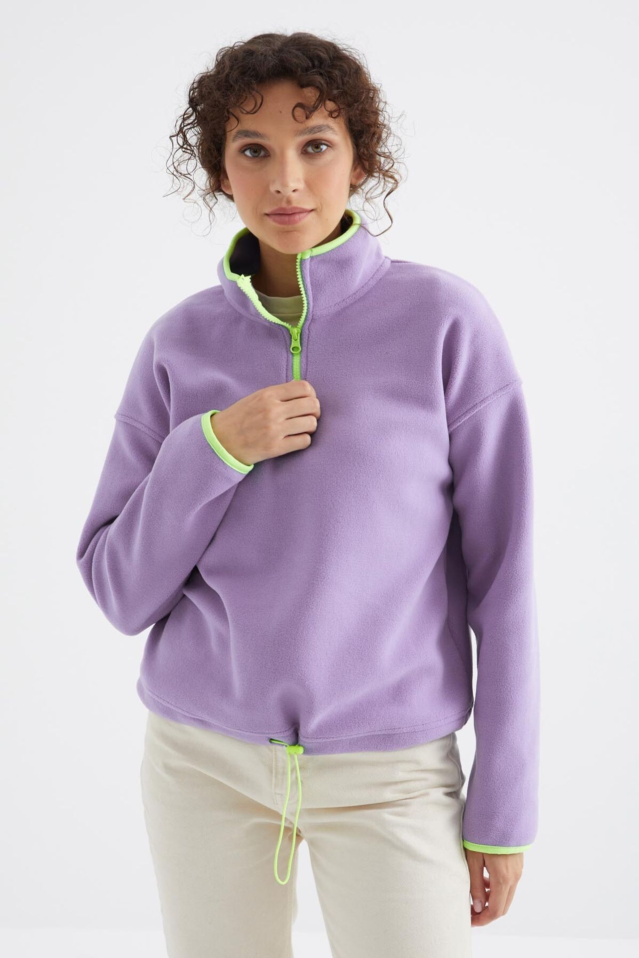 TOMMY Oversized Plush Half-zip Sweatshirt 3