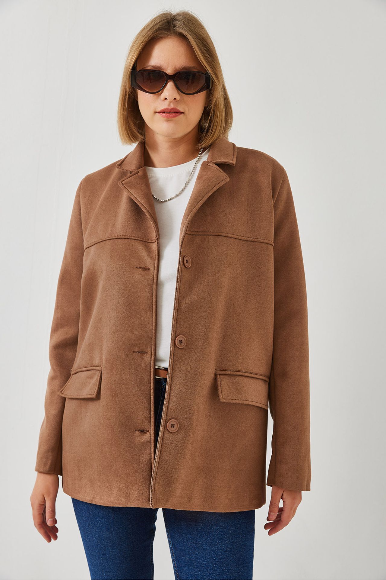 LUCCI Faux Suede Jacket