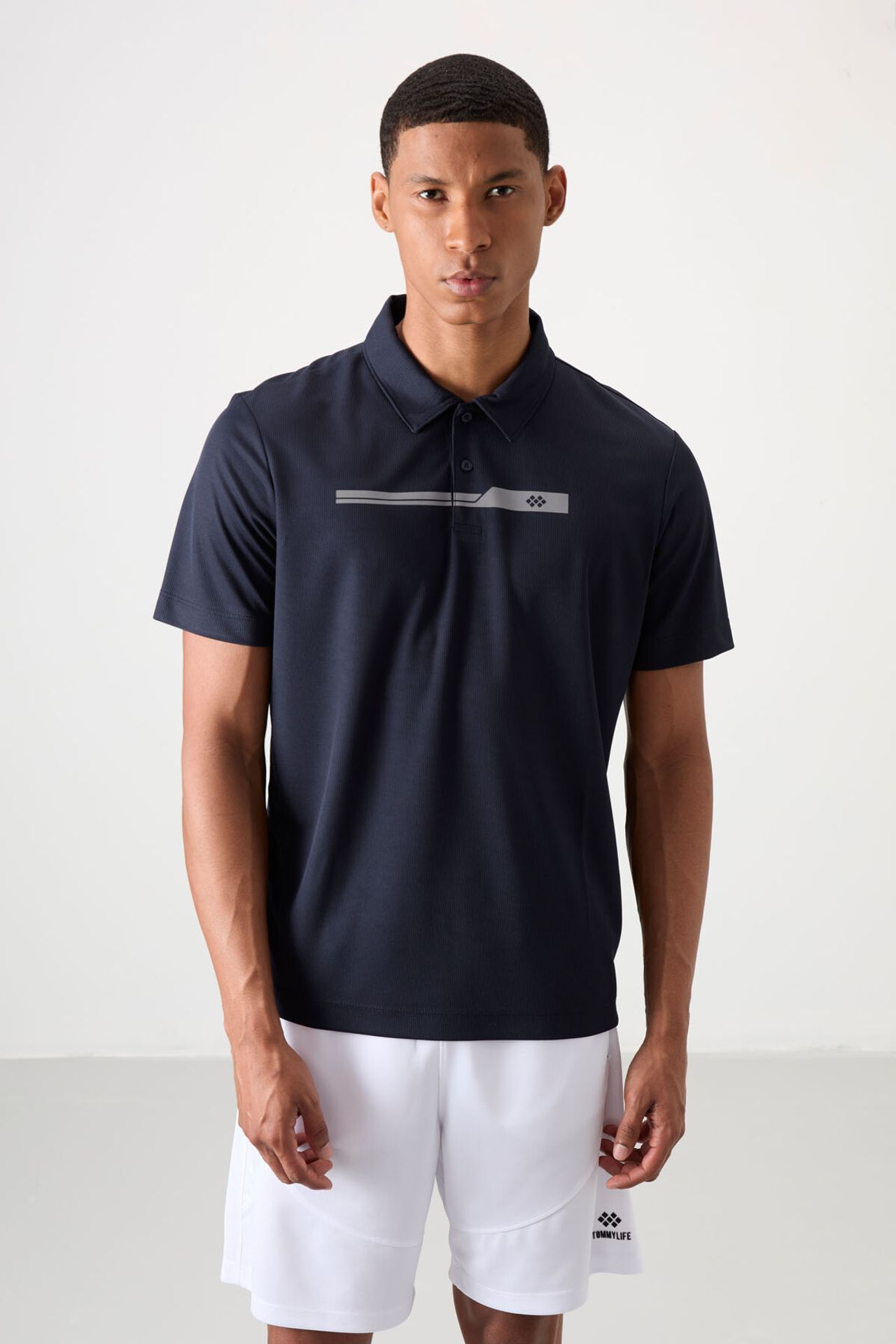 TOMMY Men's Polo Collar Button T-Shirt 1