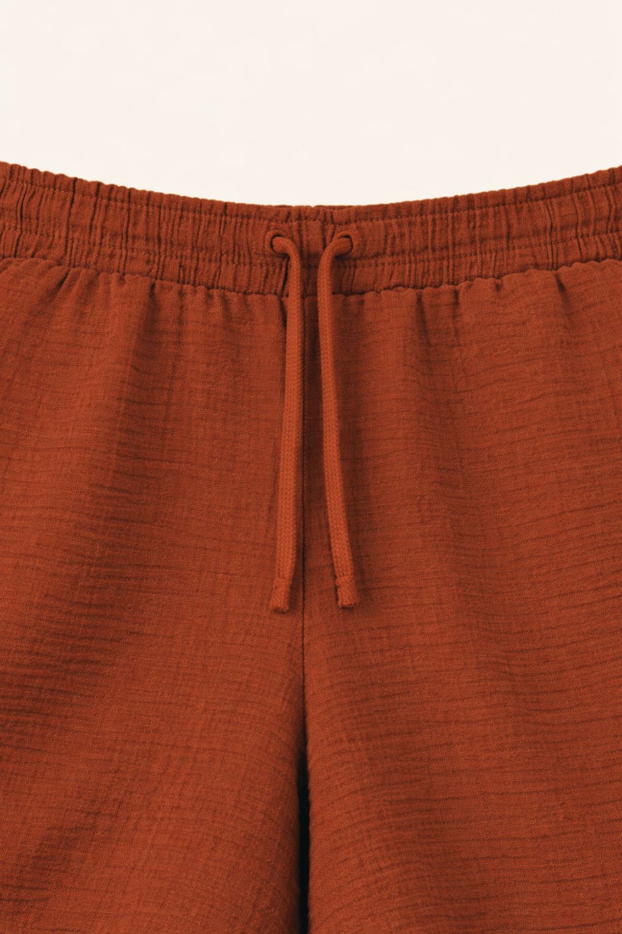 Mixray High-Waist Textured Wide-Leg Shorts